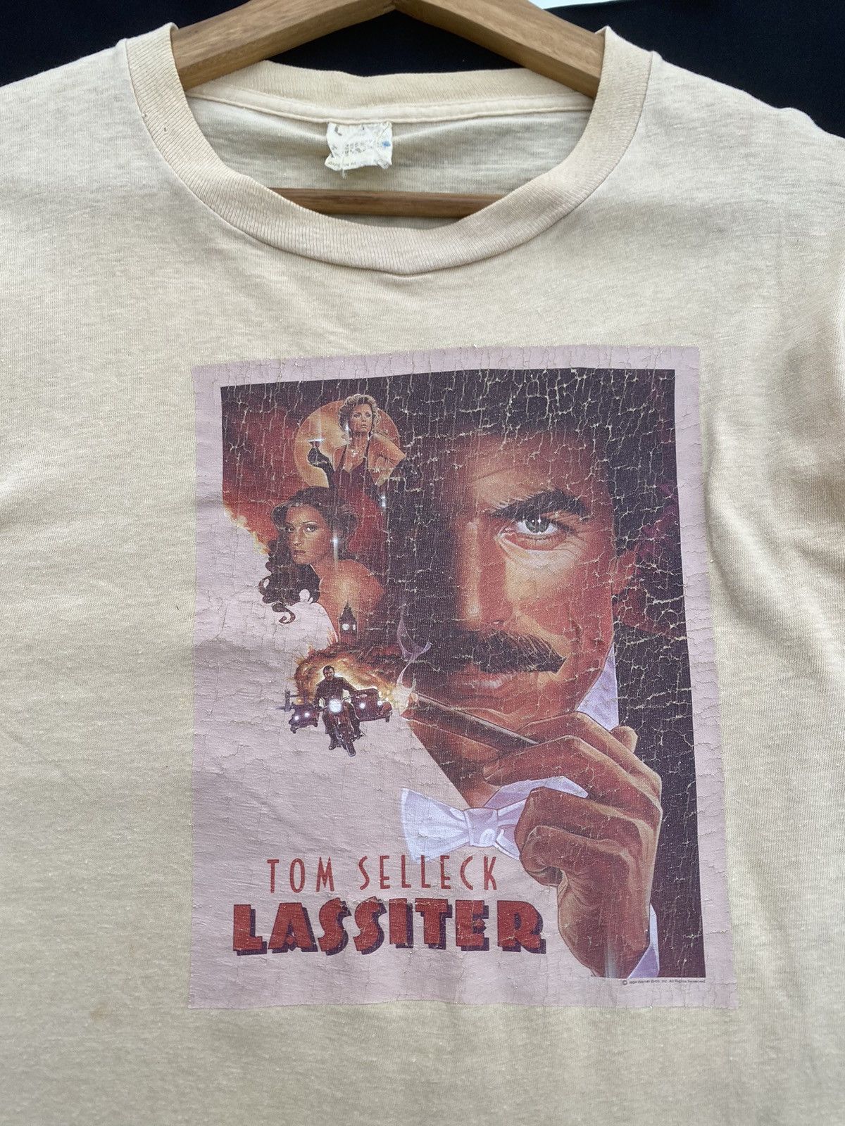 Vintage Vtg 80s Tom Selleck Lassiter “The Magnificent Thief “ Tee Size US S / EU 44-46 / 1 - 14 Thumbnail