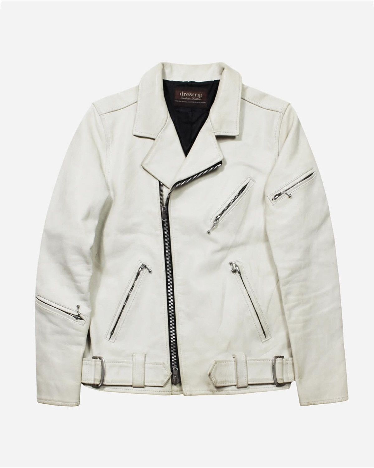 Japanese Brand FW2016 DRESTRIP EXCLUSIVE LEATHER BIKER JACKET Size US S / EU 44-46 / 1 - 1 Thumbnail