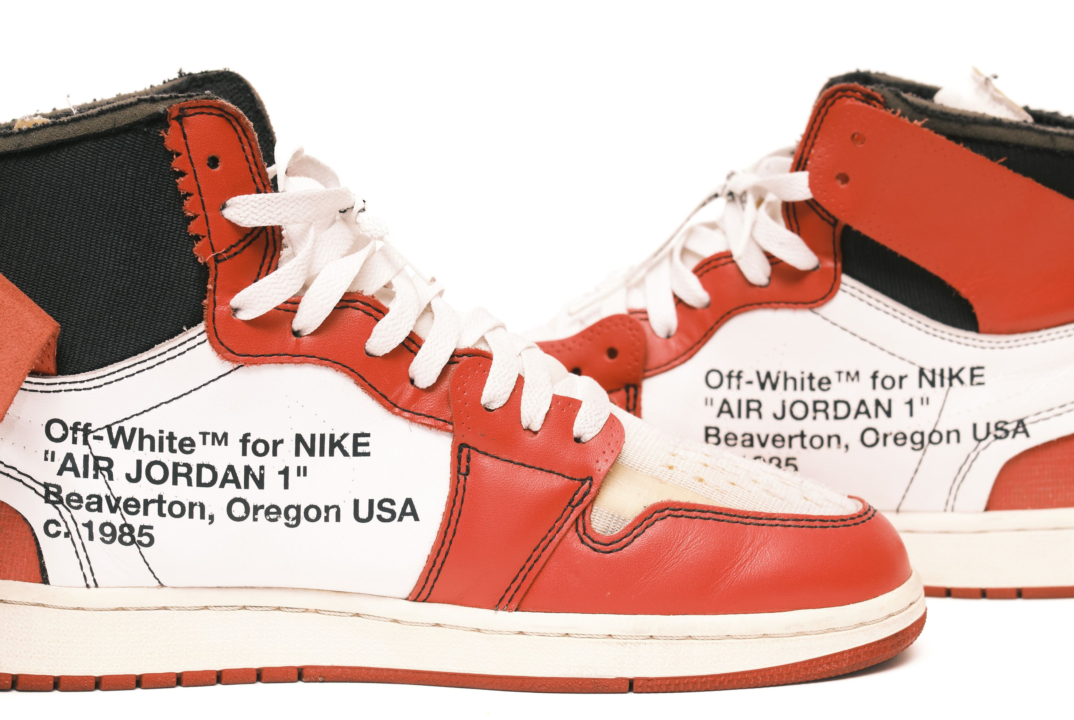 Jordan Brand Nike Air Jordan Chicago 1 Off White Virgil Size 11 Size US 11 / EU 44 - 9 Thumbnail