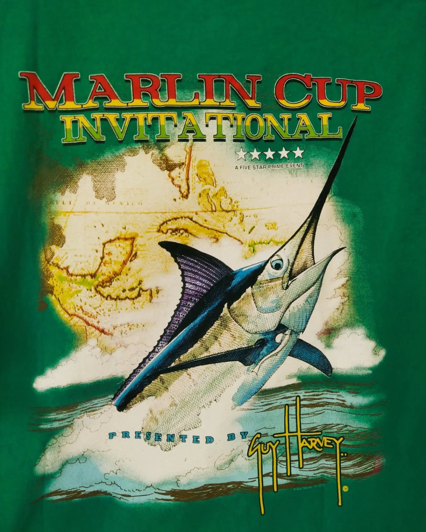 Guy Harvey Guy Harvey Marlin Cup Fish Graphic Tee Size US XXL / EU 58 / 5 - 2 Thumbnail
