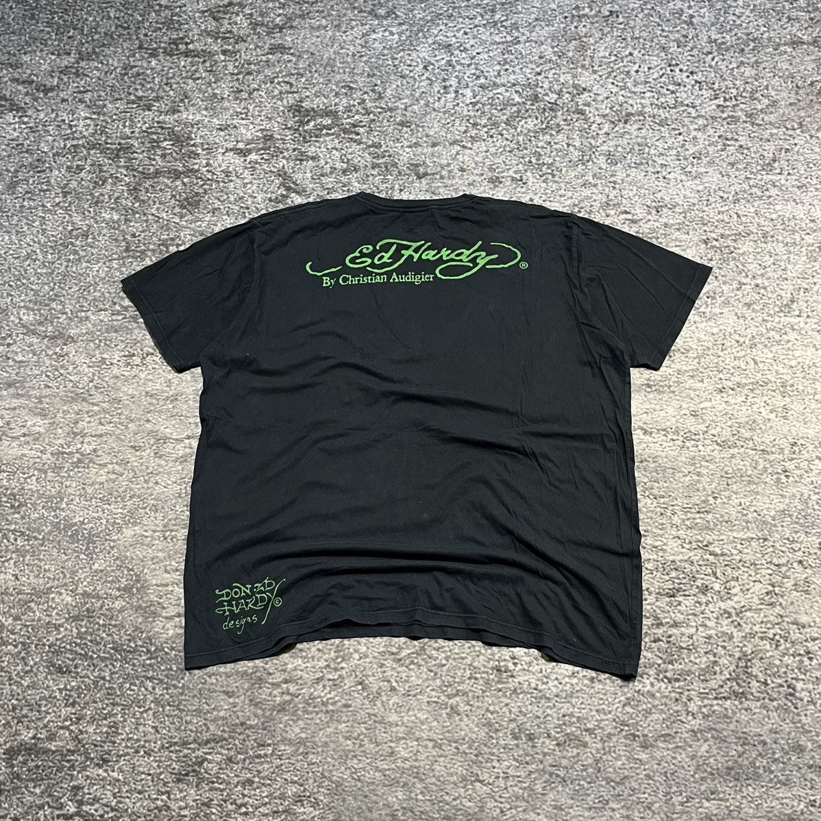 Ed Hardy .Crazy Y2K Ed Hardy By Christian Audigier Tiger T Shirt Size US XXL / EU 58 / 5 - 2 Thumbnail