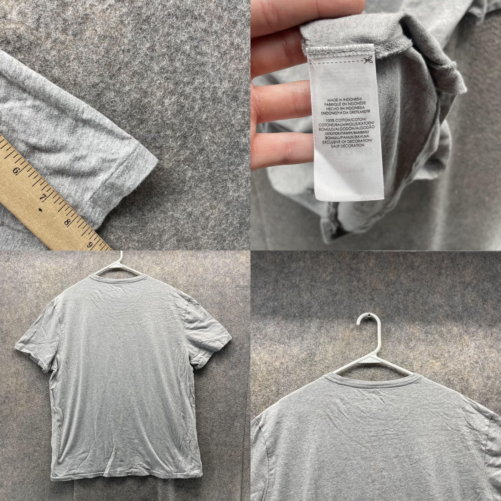 Polo Ralph Lauren VINTAGE Polo Ralph Lauren Shirt Men XL Gray Casual Tee Crewneck Big Pony #3 Size US L / EU 52-54 / 3 - 8 Thumbnail