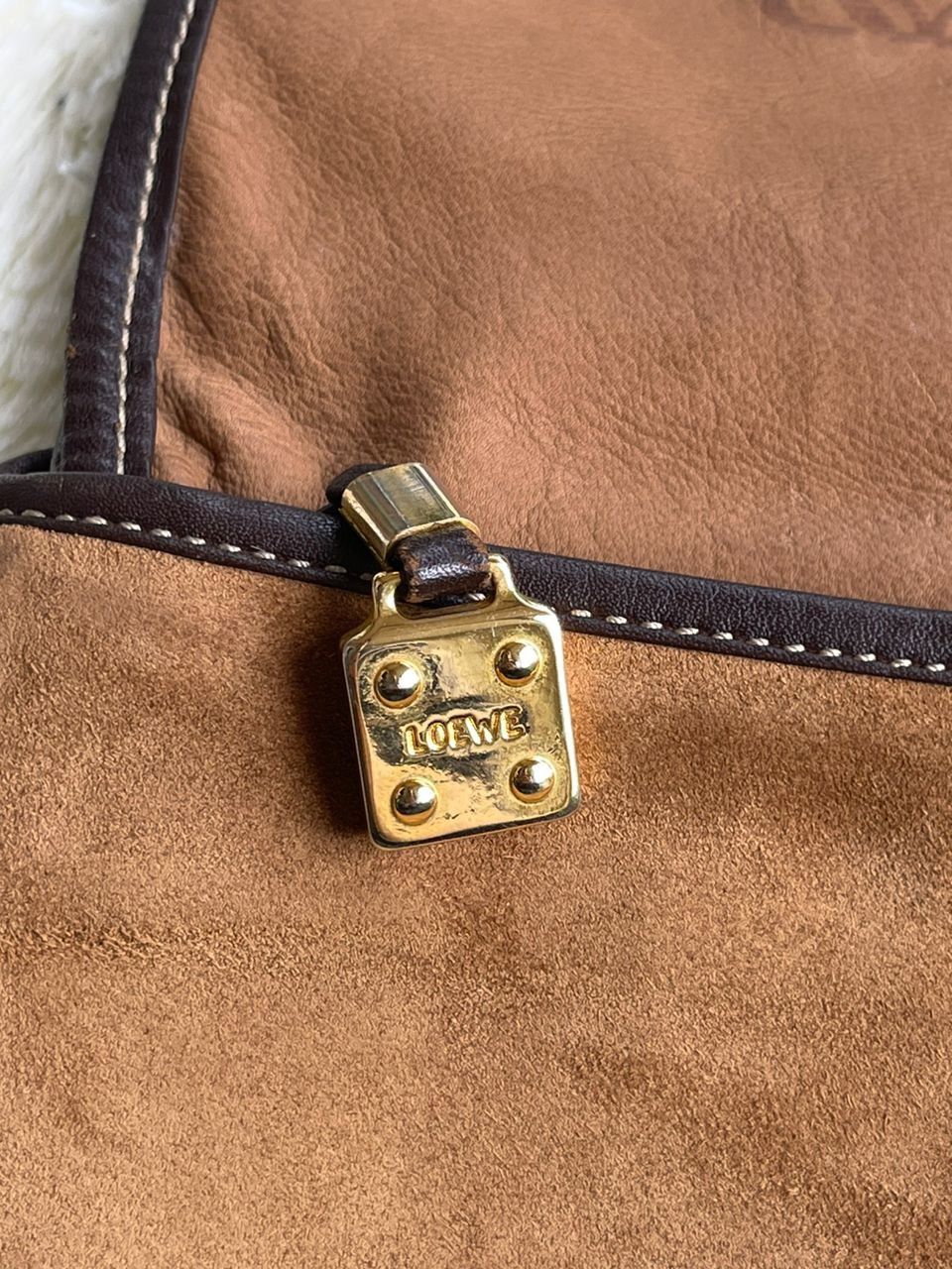 Loewe × Vintage Loewe Suede Leather Sling Bag Size ONE SIZE - 22 Thumbnail