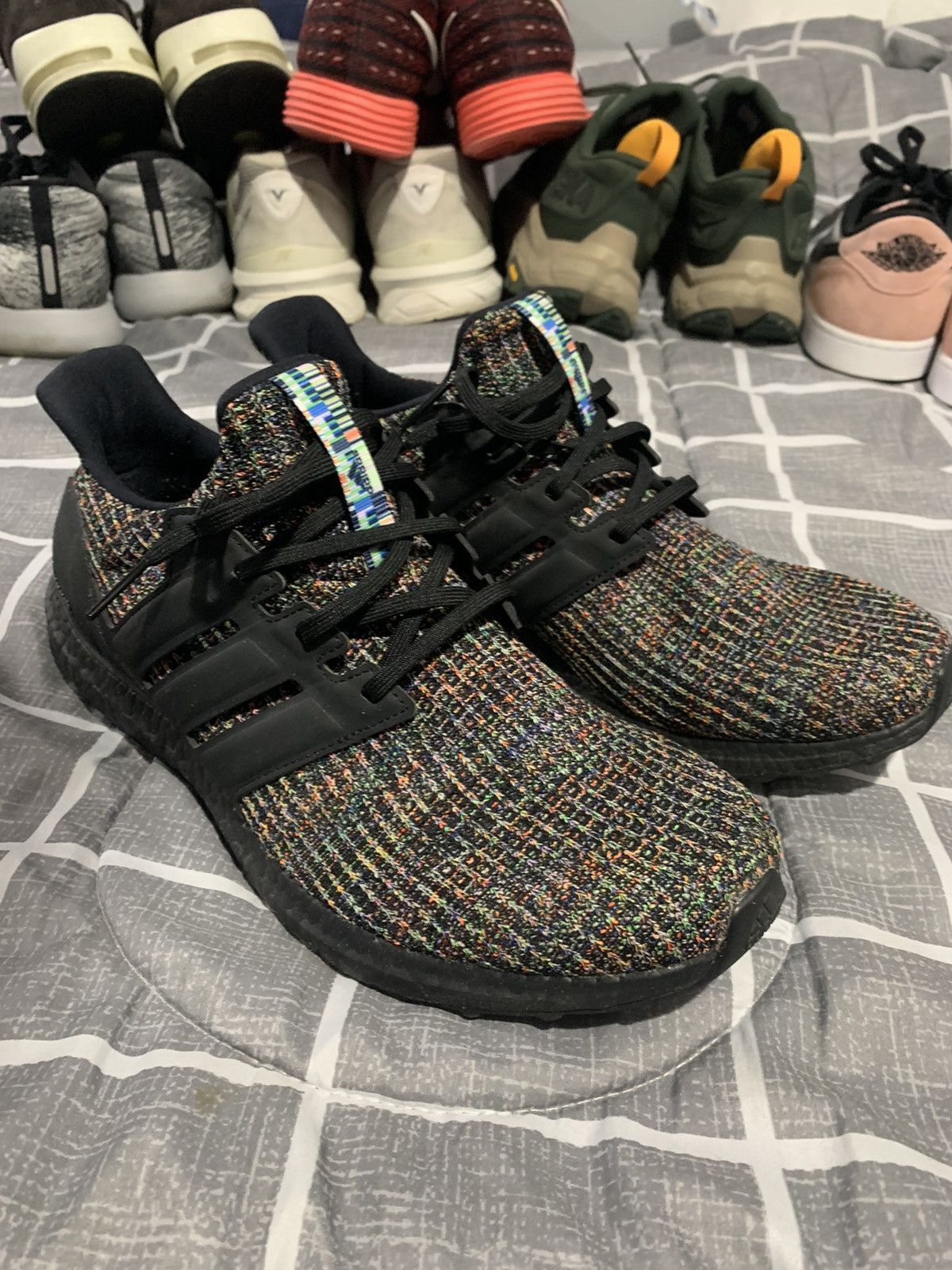 Adidas Ultraboosts Black Multicolor
