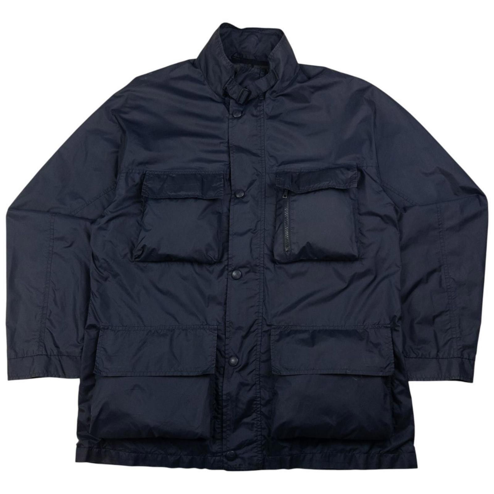 Designer Vintage Armani Jeans Zip Up Cargo Jacket Size Size US L / EU 52-54 / 3 - 1 Thumbnail