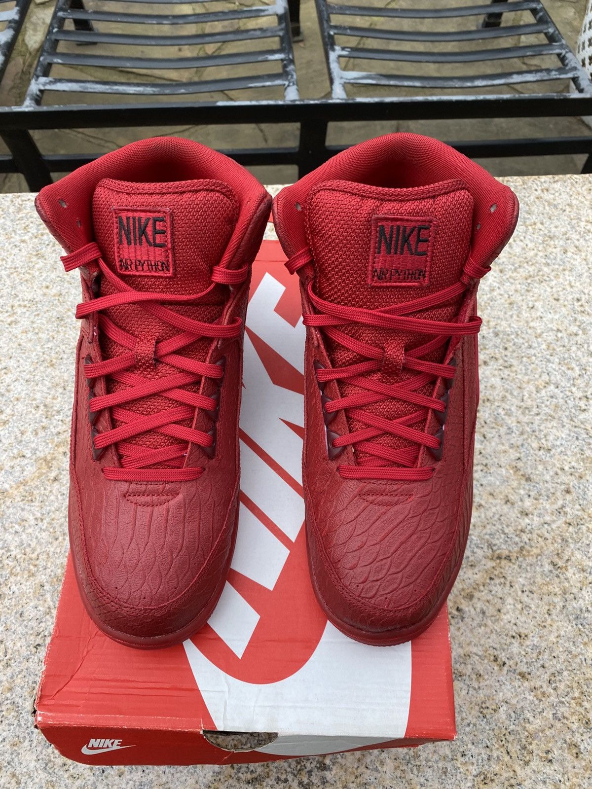 Nike Nike Air Python Red October Red Blk 705066-600 Men SZ 10.5 Size US 10.5 / EU 43-44 - 3 Thumbnail