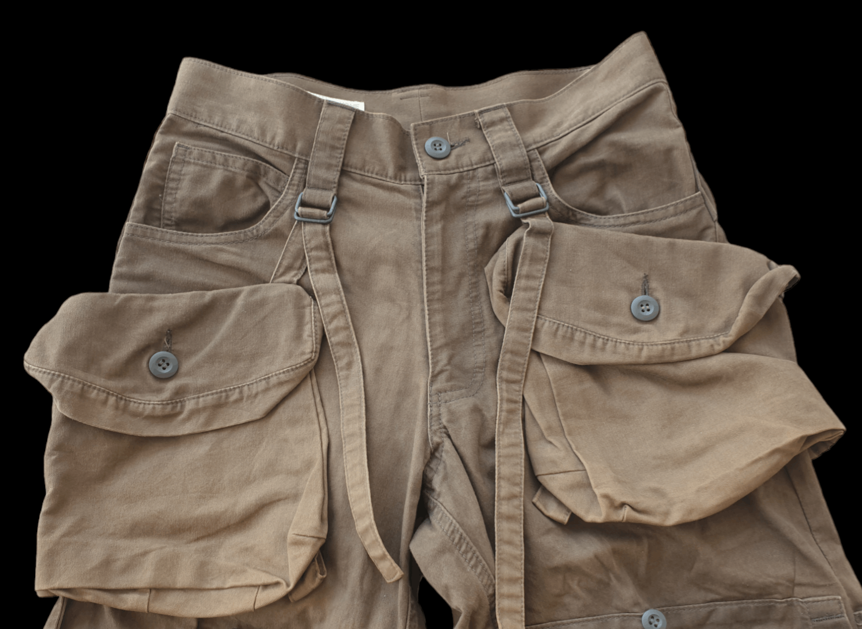 Final Home × Issey Miyake × Japanese Brand Vintage FINAL HOME Bondage Double Pocket Pants Size US 31 - 7 Thumbnail