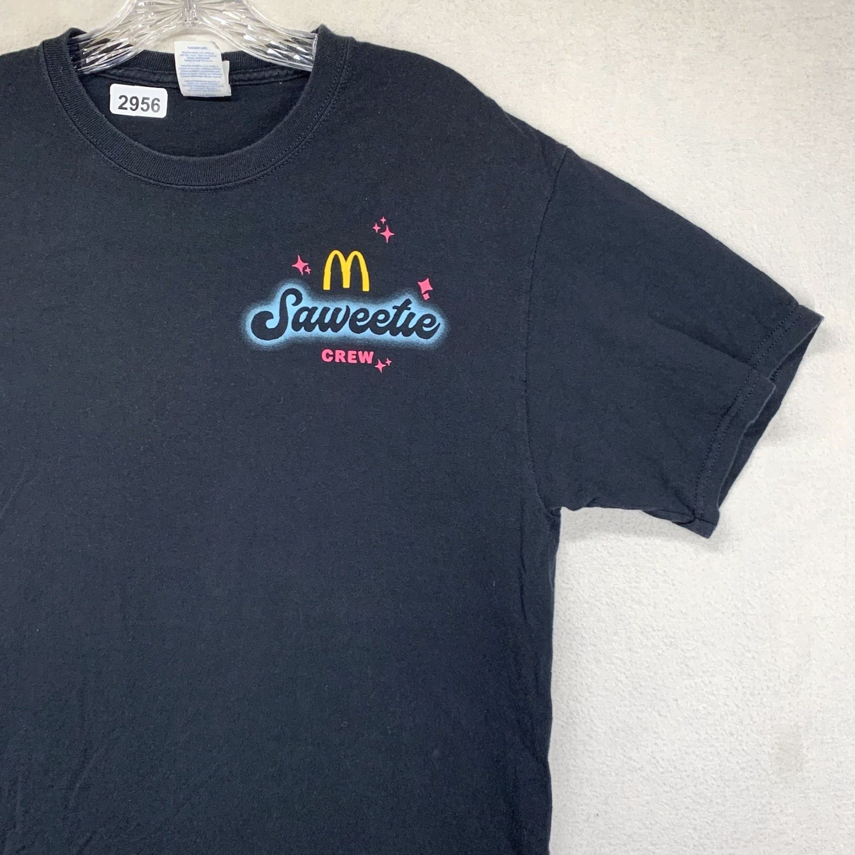 Vintage McDonald's Saweetie Graphic T-Shirt Men’s Small Black Slim Fit 90s Grunge Goth Size US S / EU 44-46 / 1 - 6 Thumbnail