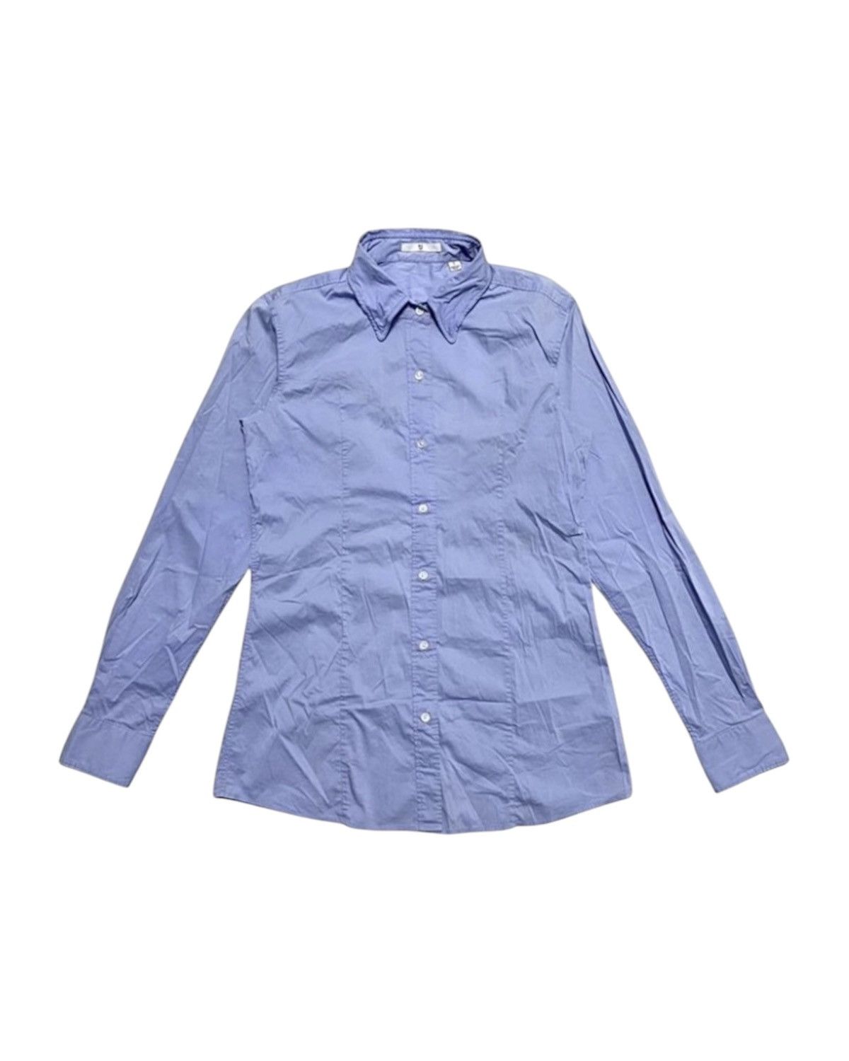 Jil Sander × Uniqlo Jil Sander + Uniqlo Blue Formal Casual Long sleeve Shirt Size US S / EU 44-46 / 1 - 1 Thumbnail