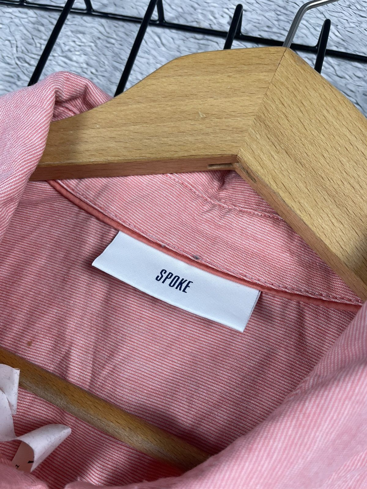 SPOKE Spoke London Polo Shirt Mens Rose Collar Stripes M size Size US M / EU 48-50 / 2 - 7 Thumbnail
