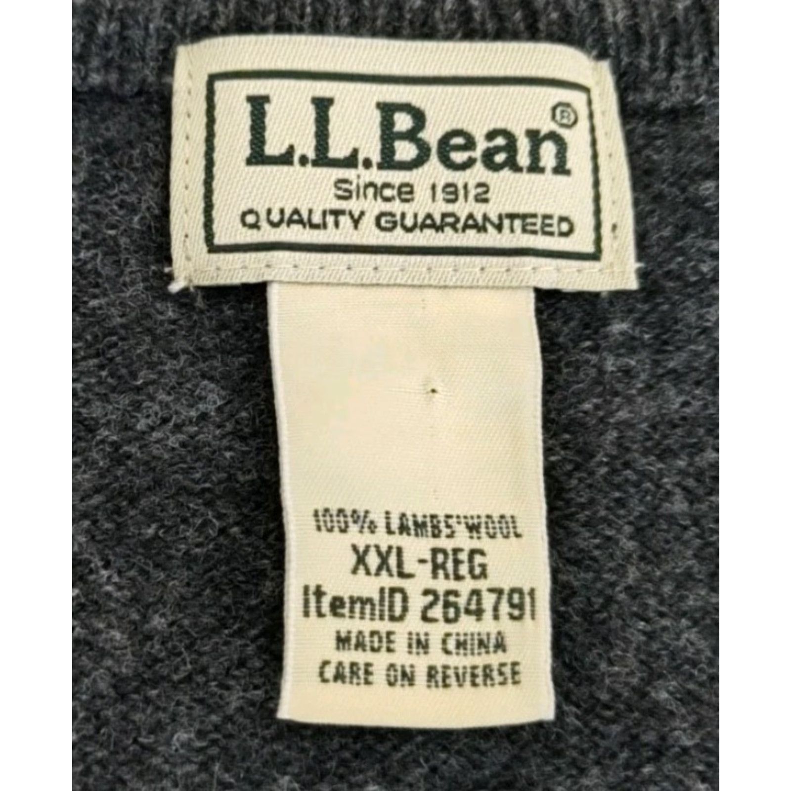 Vintage VINTAGE L.L. Bean Lambswool Sweater Vest 90s Gray 2XL Mens Casual Golf Size US XXL / EU 58 / 5 - 5 Thumbnail