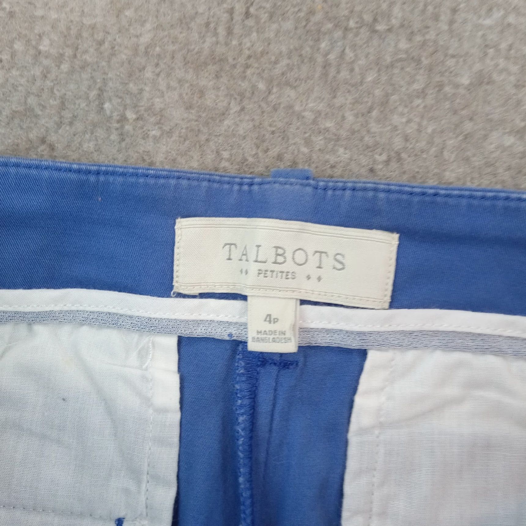 Talbots Talbots Womens Pants Size 4 Petite Blue Crop Straight Leg Stretch Size 28" / US 6 / IT 42 - 6 Thumbnail