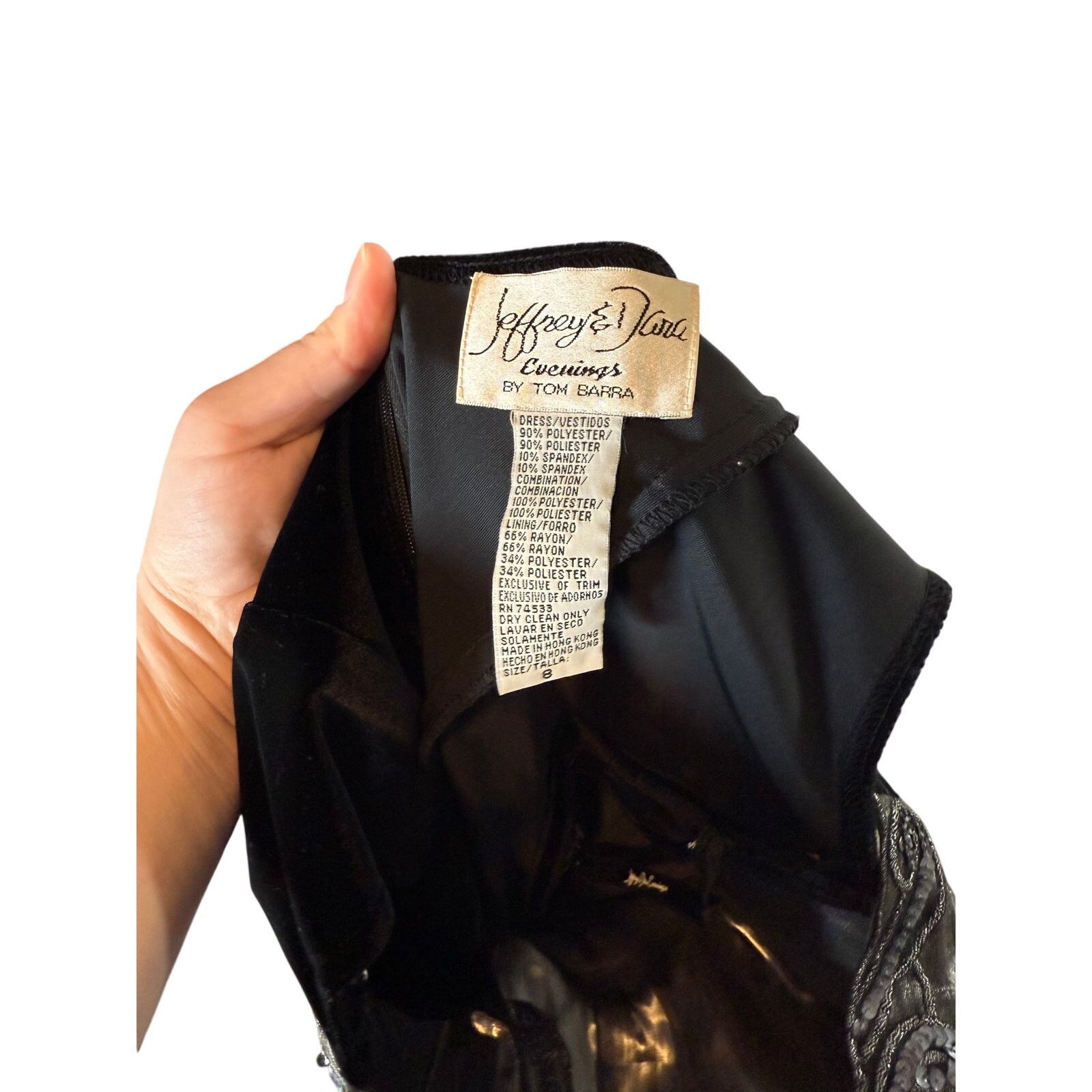 Vintage Jeffrey & Dara Whimsigoth Sleeveless Velvet Maxi Dress Black Size M / US 6-8 / IT 42-44 - 5 Thumbnail