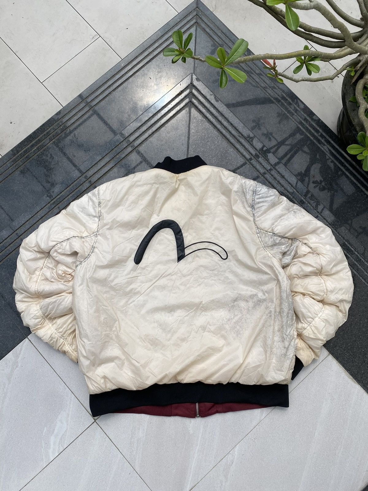 Evisu 90’s EVISU KURO TWO SIDE RARE MULTI LOGO RETRO ZIP BOMBER Size US XXL / EU 58 / 5 - 2 Thumbnail