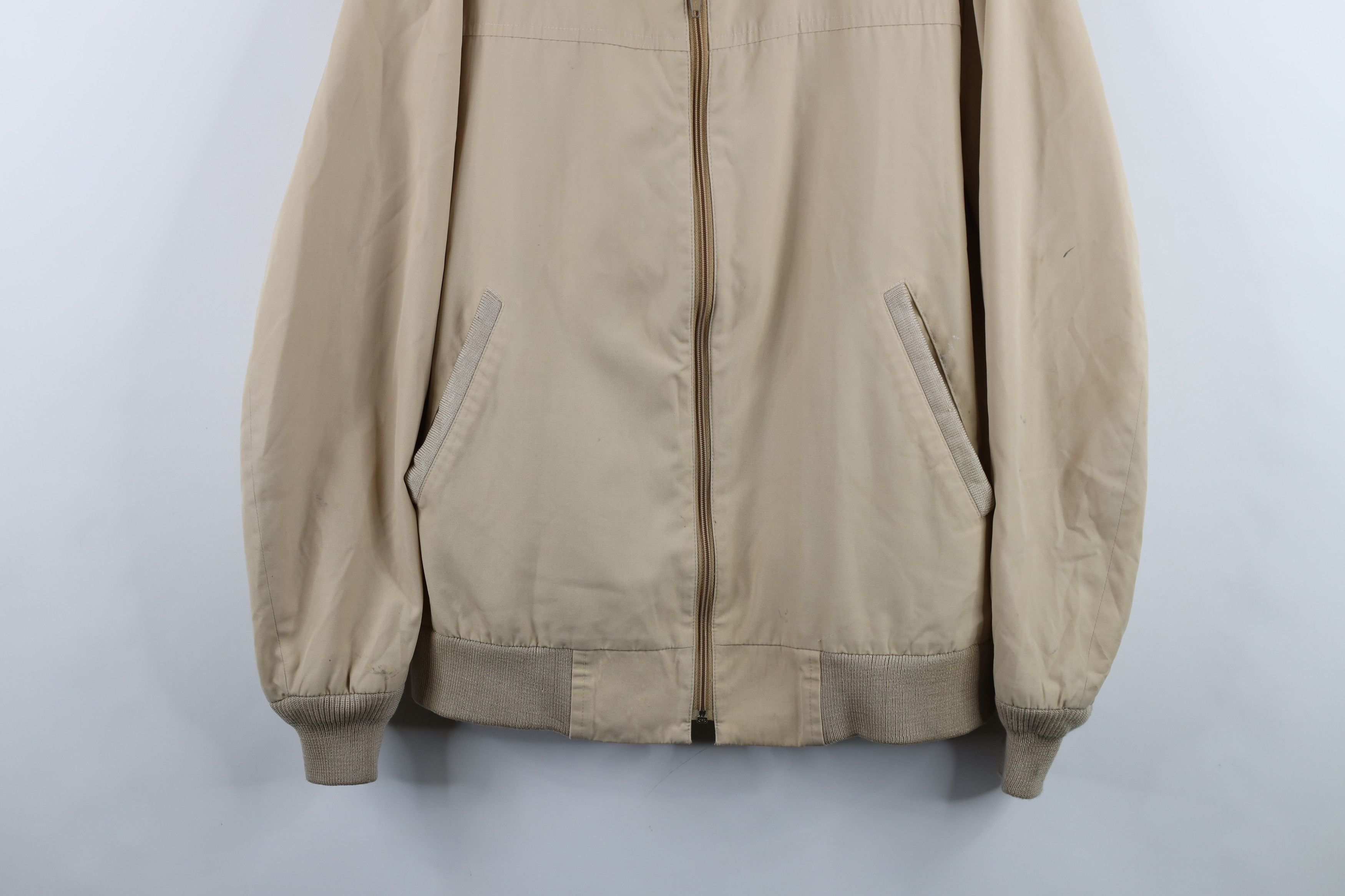 Vintage Vintage 70s Streetwear Cafe Racer Bomber Jacket Beige Size US XL / EU 56 / 4 - 3 Thumbnail