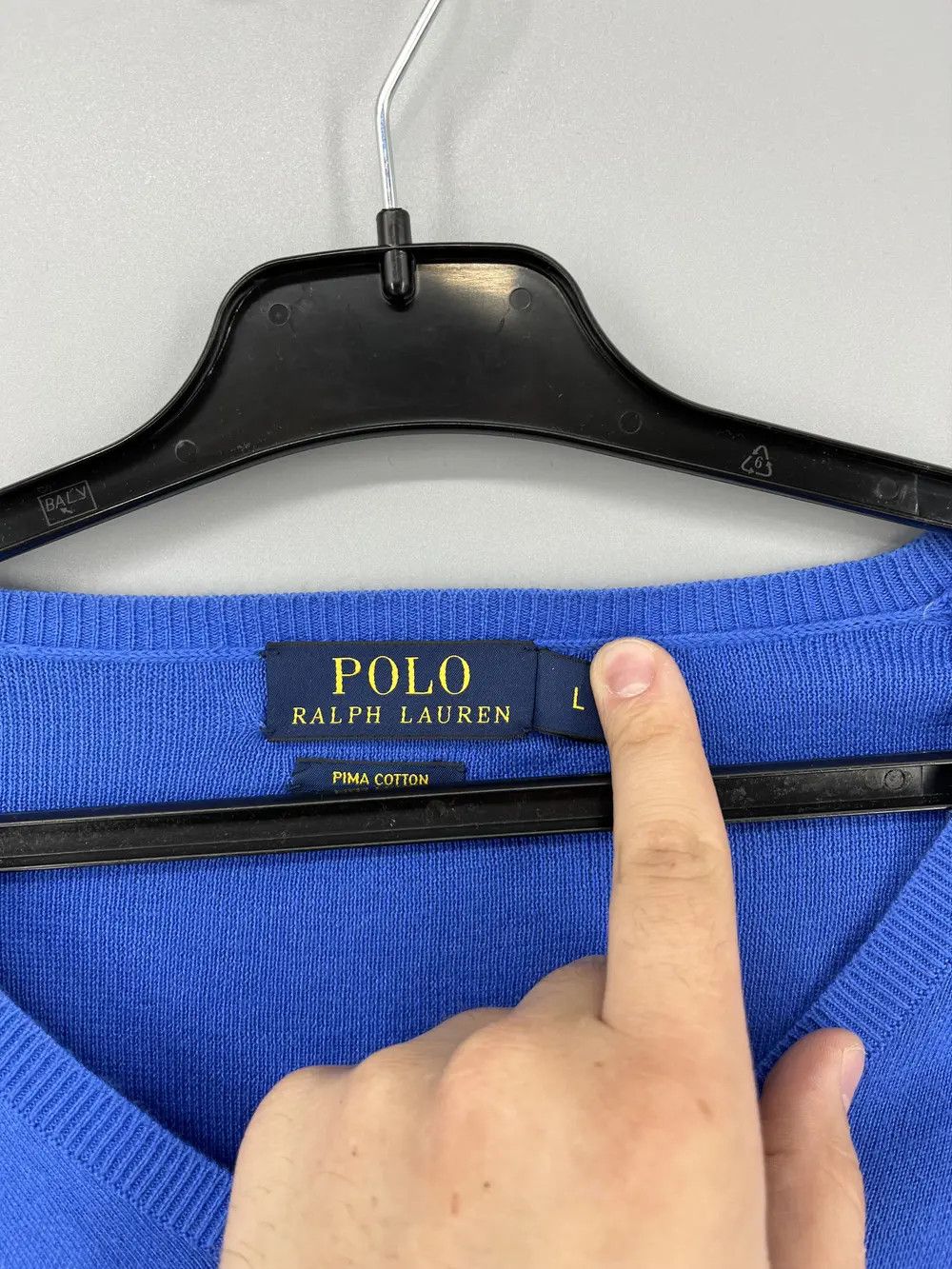 Band Tees Vintage Polo Ralph Lauren V-Neck Sweater 90s Navy Size US XL / EU 56 / 4 - 5 Thumbnail