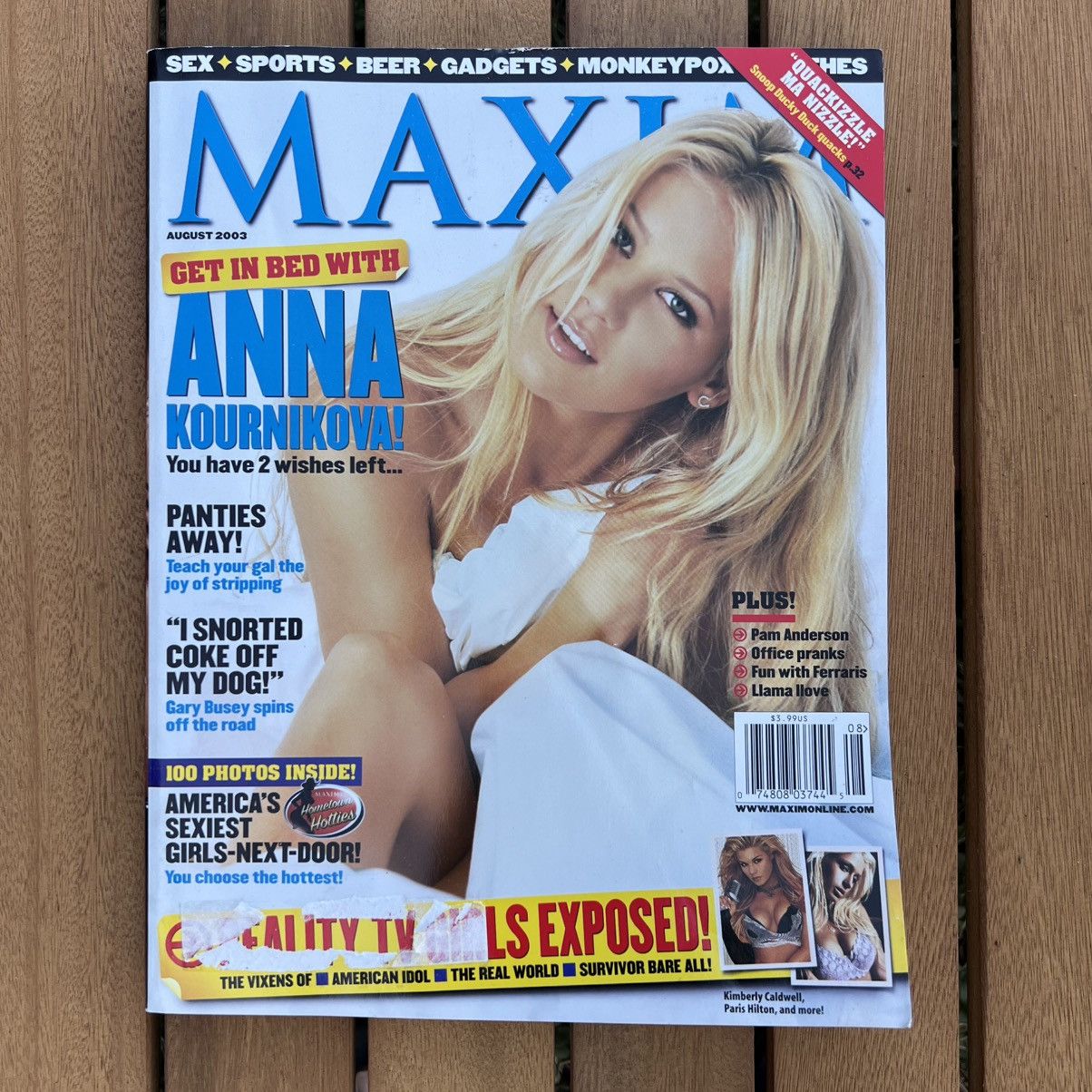 Other Maxim Magazine August 2003 Anna Kournikova Size ONE SIZE - 1 Thumbnail