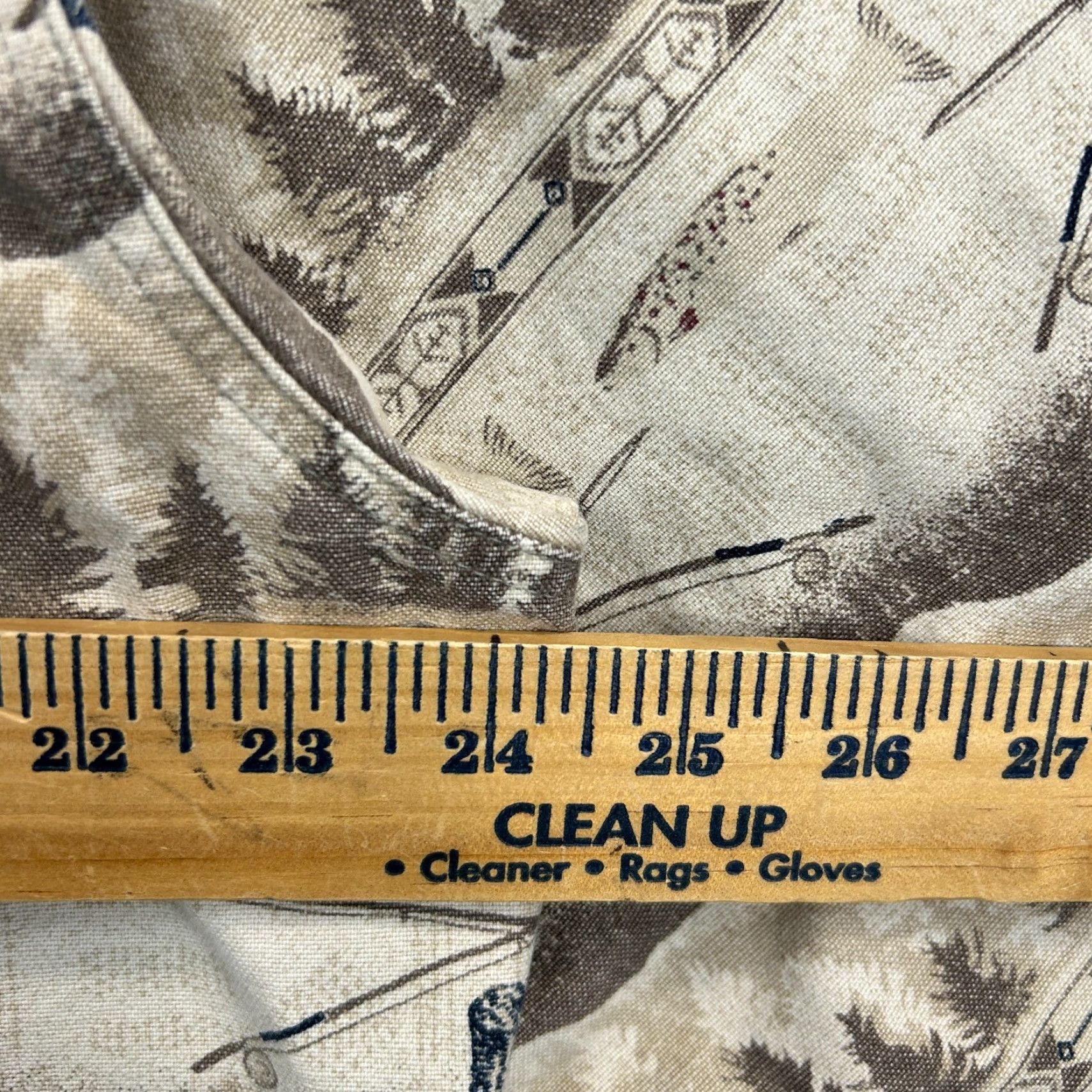 Vintage VINTAGE Woolrich Shirt Mens 2XL Flannel Beig e Plaid Cotton Long Sleeve Button-Up Collared Casual Outdoor Fish Theme Size US XXL / EU 58 / 5 - 6 Thumbnail