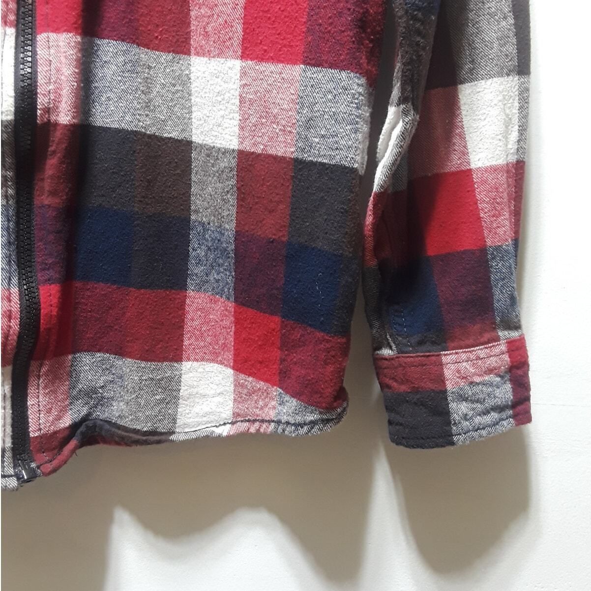 Other Buffalo Plaid Mens Flannel Hoodie Jacket Red Black Size Medi Size US M / EU 48-50 / 2 - 5 Thumbnail