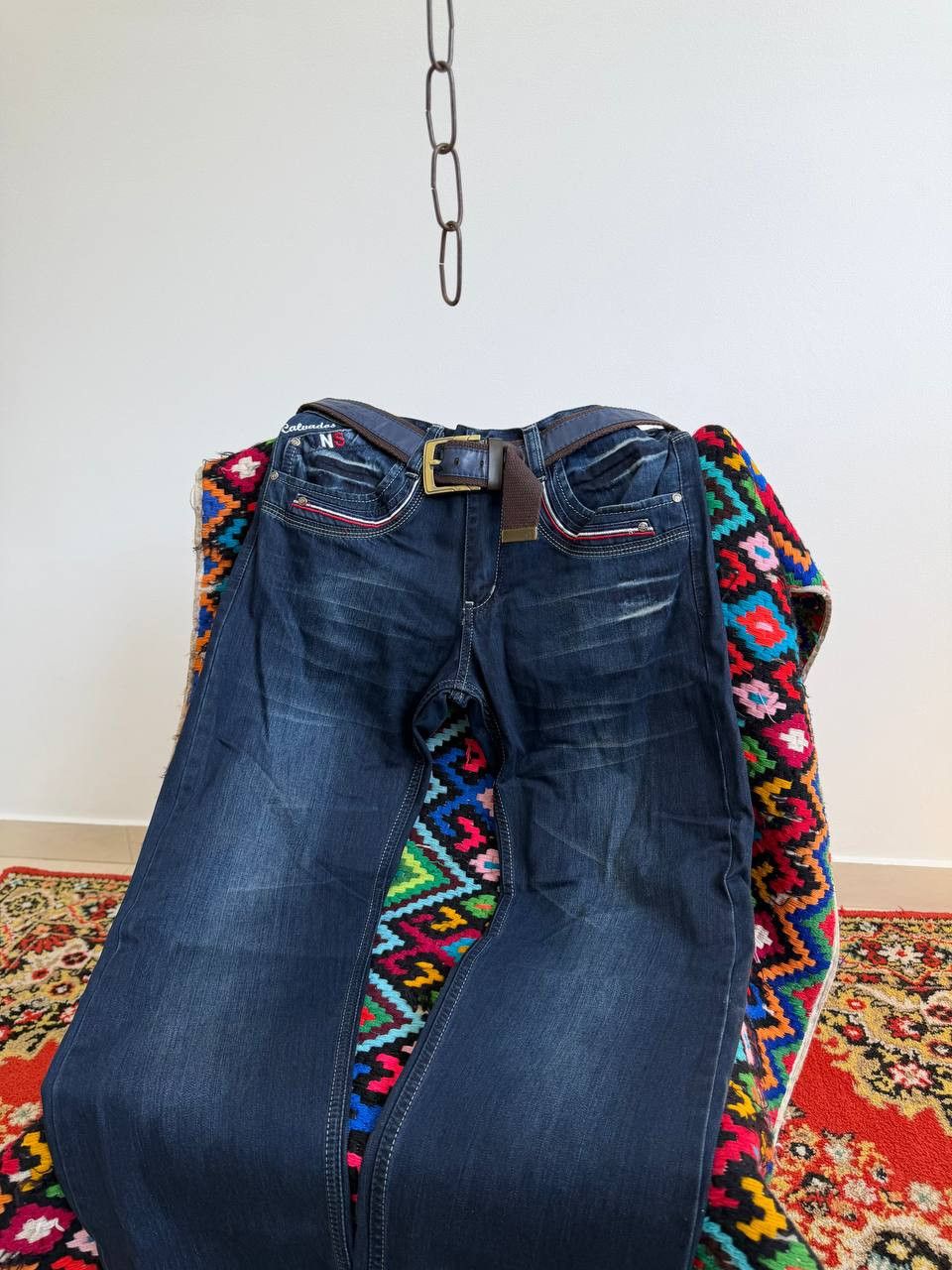 Hedi Slimane 2000s Hedi Slimane Style Washed Faded Denim Jeans Size US 30 / EU 46 - 3 Thumbnail