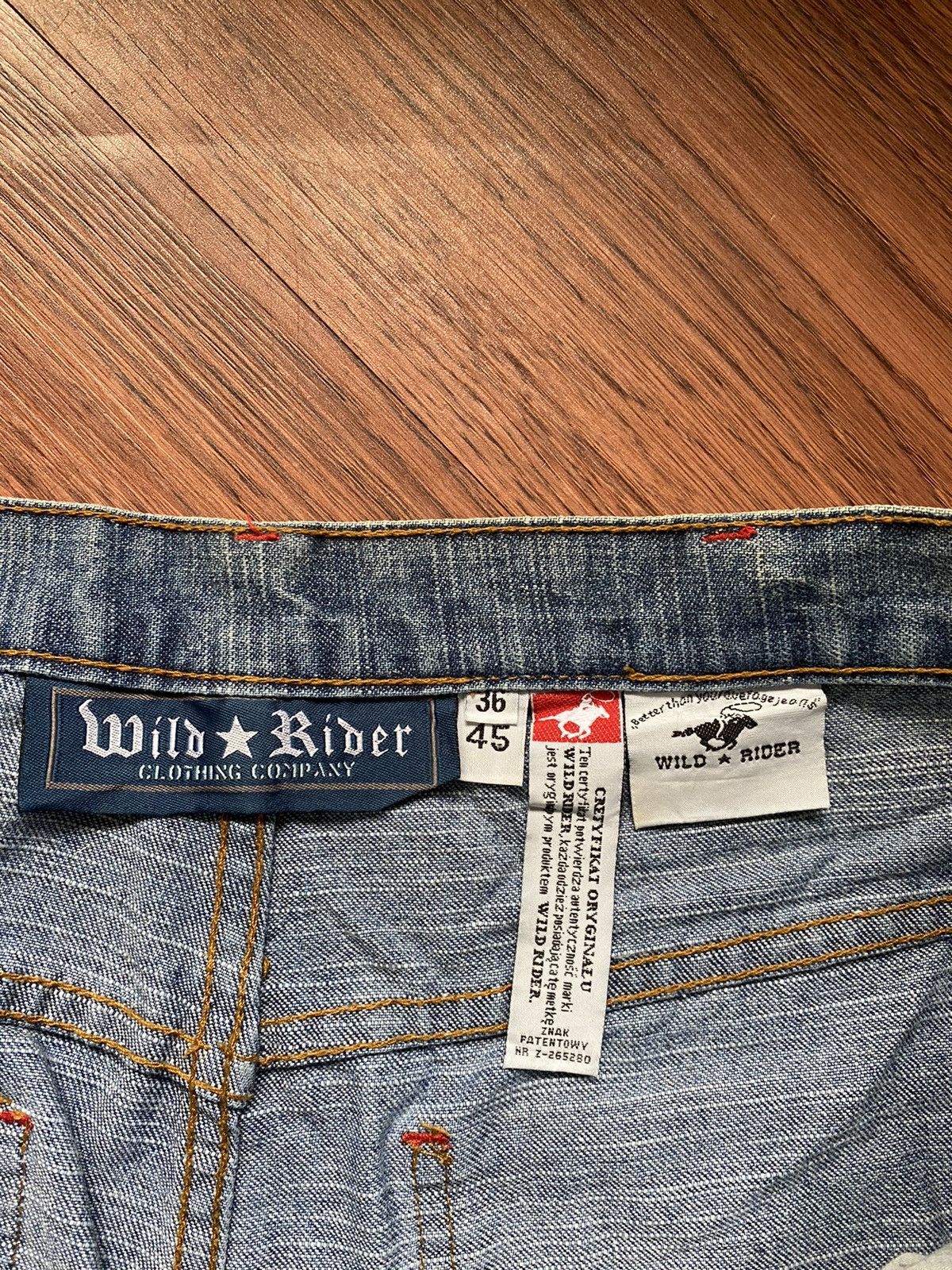Japanese Brand × Vintage Wild Rider Baggy Jeans Size US 35 - 3 Thumbnail