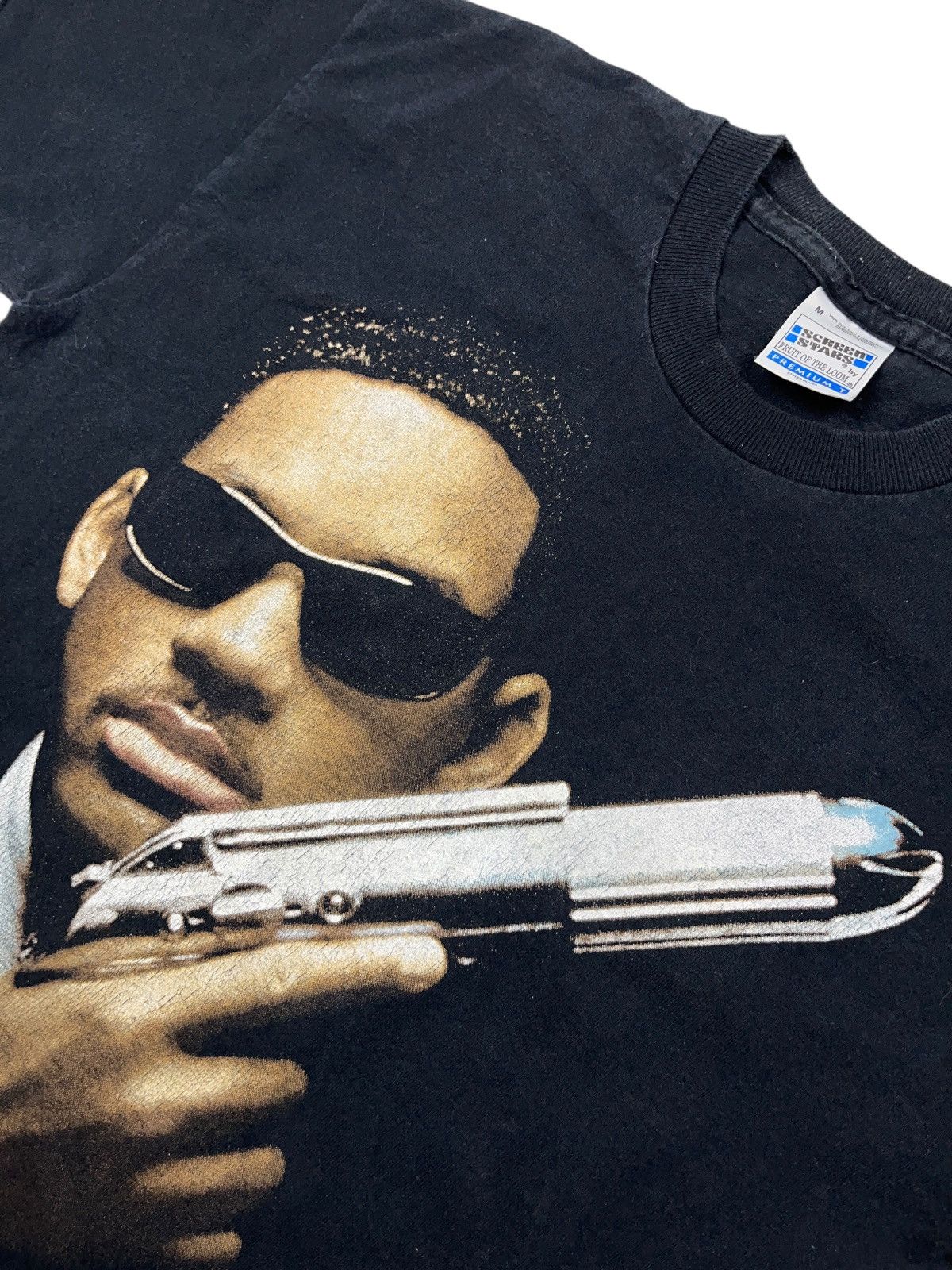 Vintage Vintage 1997 Men In Black Movie Promo Will Smith Gun T-shirt Size US M / EU 48-50 / 2 - 6 Thumbnail