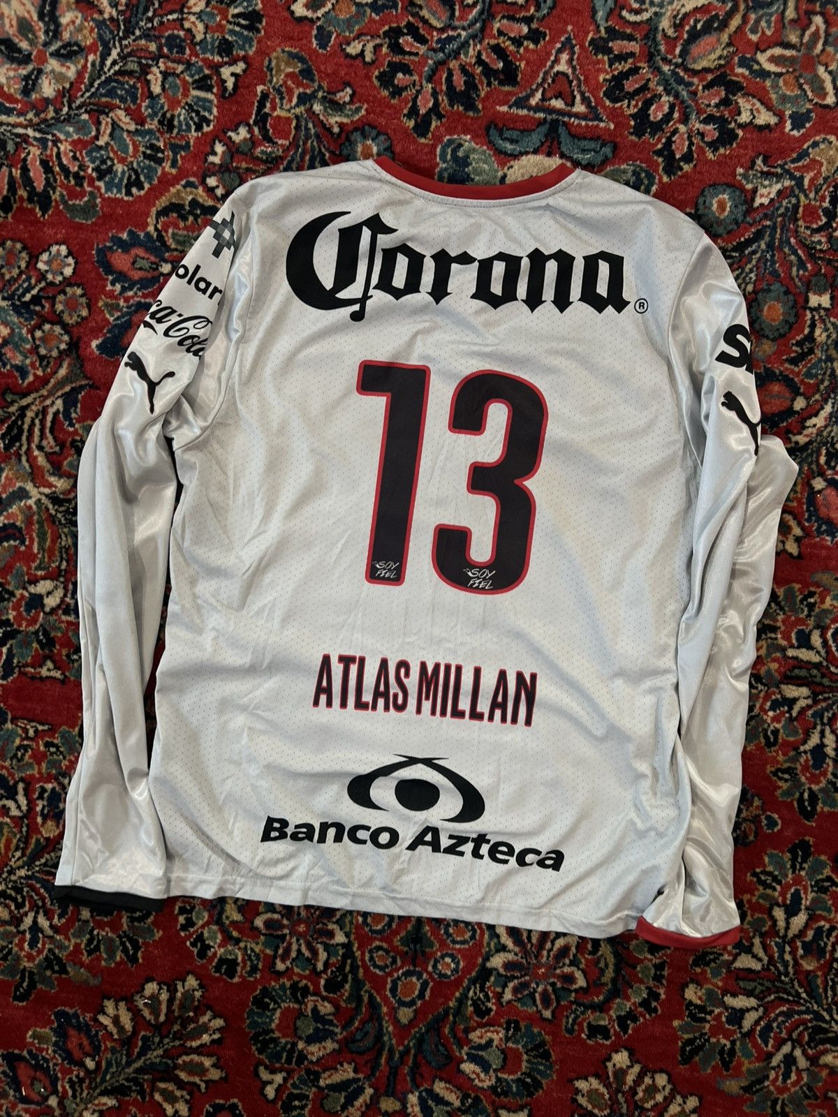Adidas Puma Liga MX Atlas FC Soccer Futbol Jersey Kit Size US M / EU 48-50 / 2 - 2 Thumbnail