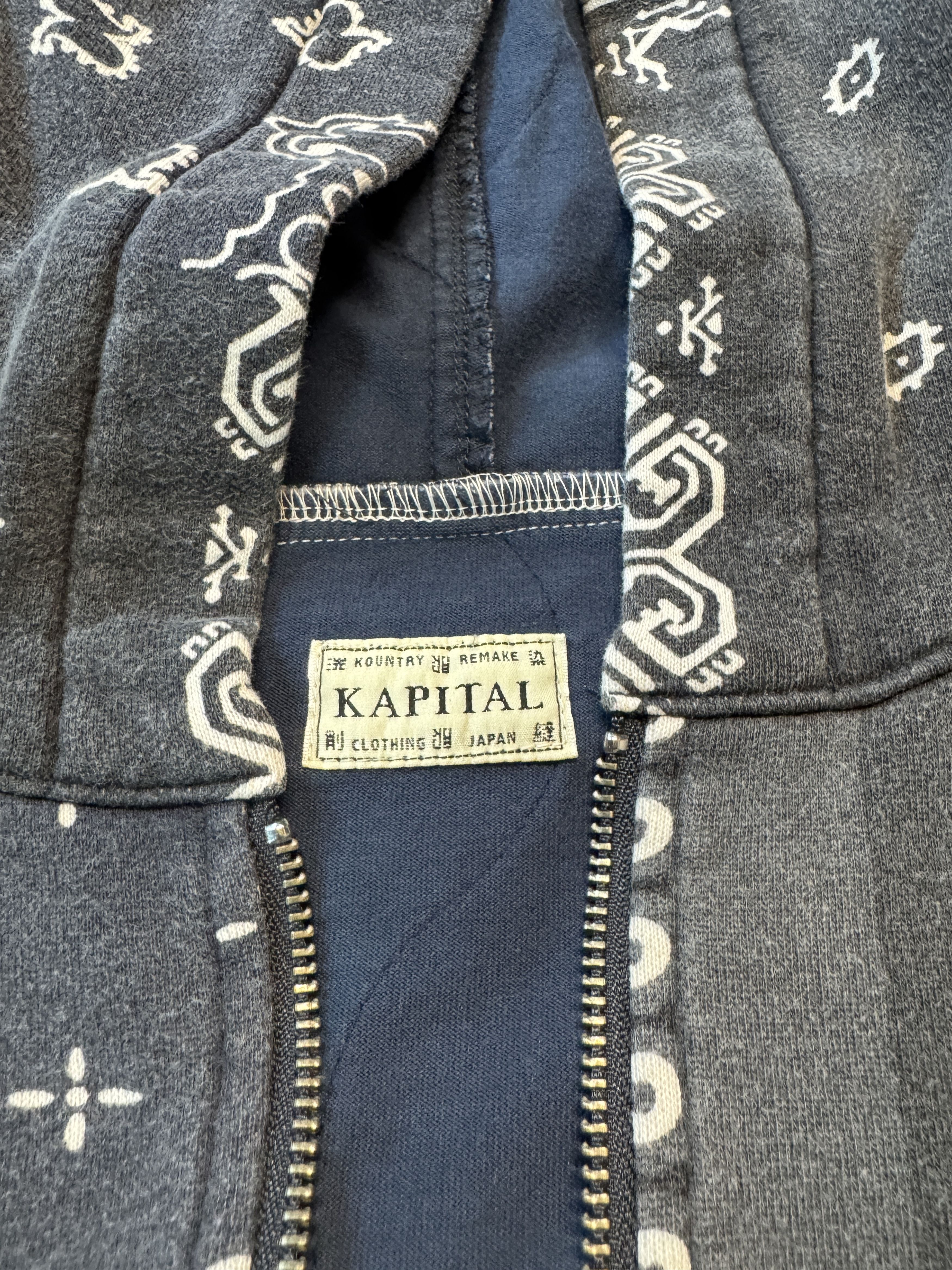 Kapital KAPITAL FLEECE BANDANA PRINT BIVOUAC HOODED SWEATSHIRT SZ 3 Size US L / EU 52-54 / 3 - 5 Thumbnail