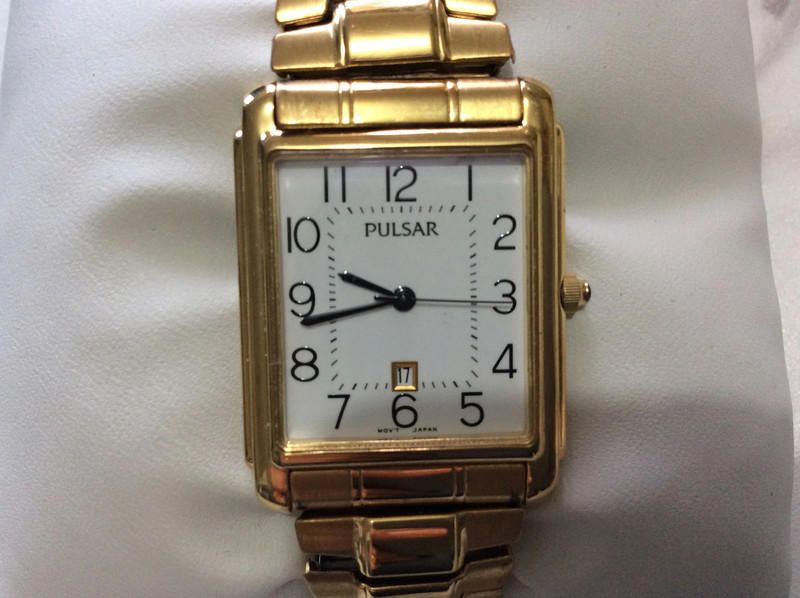 Pulsar Pulsar white dial gold bracelet watch Size ONE SIZE - 1 Thumbnail