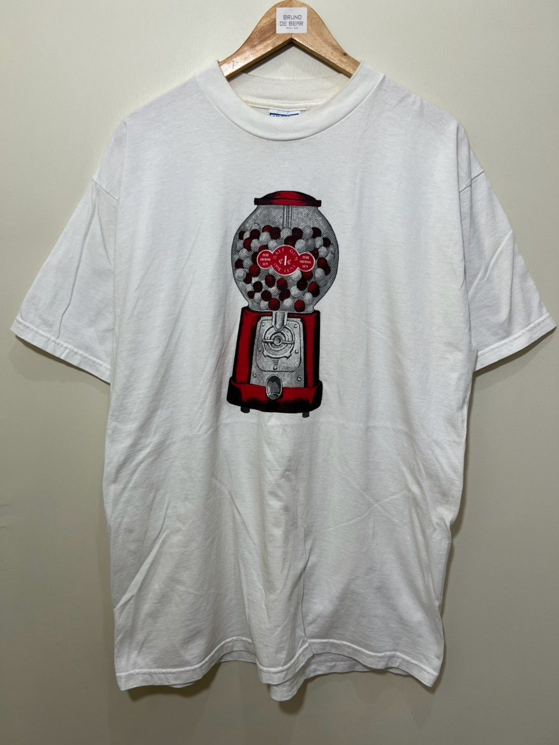 Vintage Vintage 90's Ball Gum One Cent shirt bnz01 Size US XL / EU 56 / 4 - 2 Thumbnail
