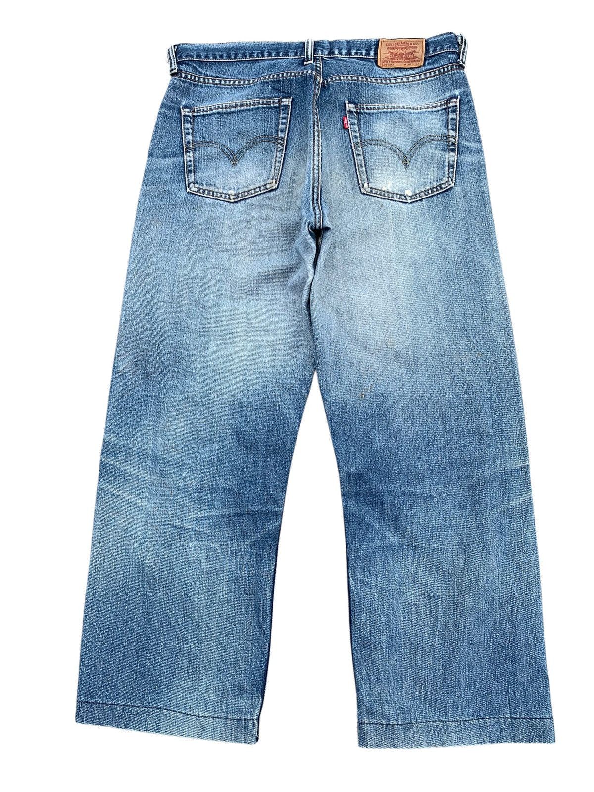 Levi's VINTAGE LEVI'S 503 SELVEDGE FADED DISTRESSED DENIM Size US 36 / EU 52 - 2 Thumbnail
