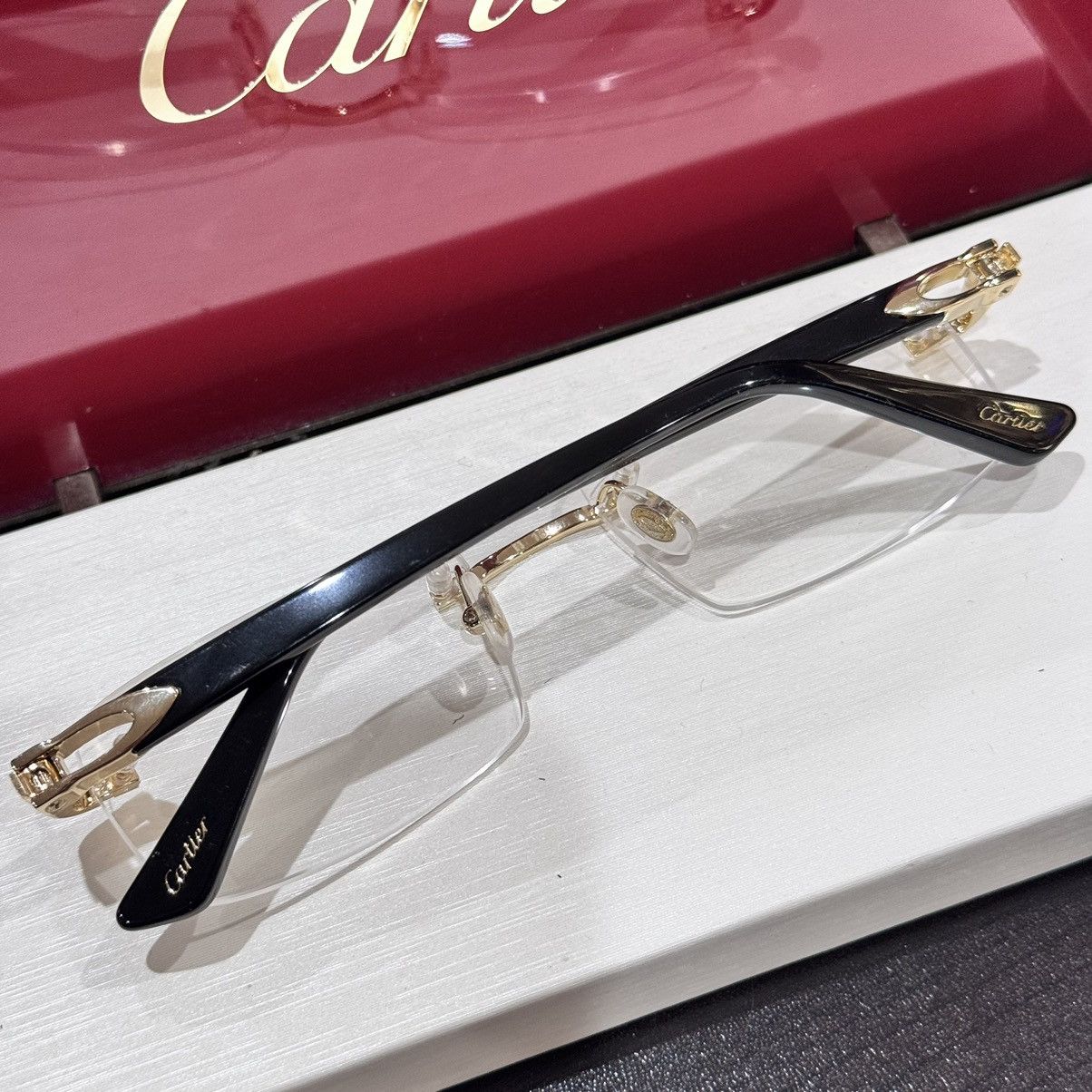 Cartier Cartier Rimless Black Acetate Glasses | Grailed
