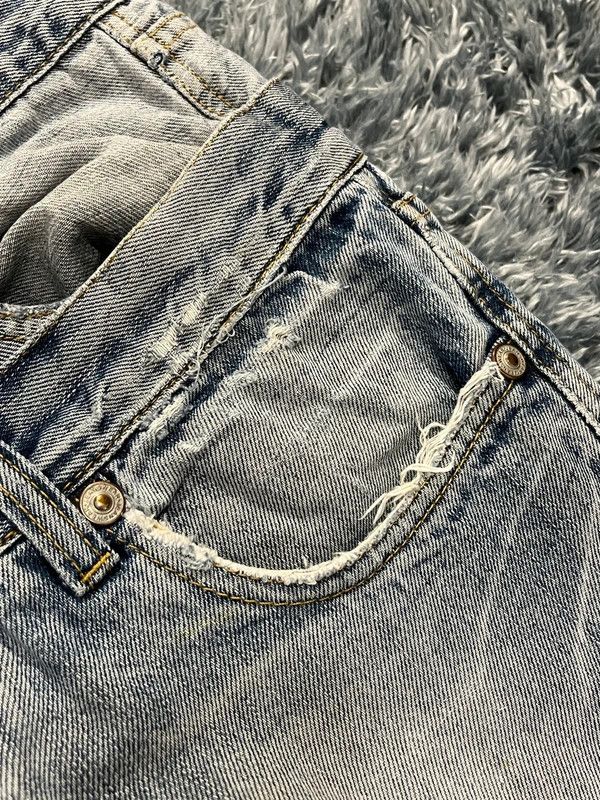 Japanese Brand Layered Distressed Denim Y2K Size US 29 - 13 Thumbnail
