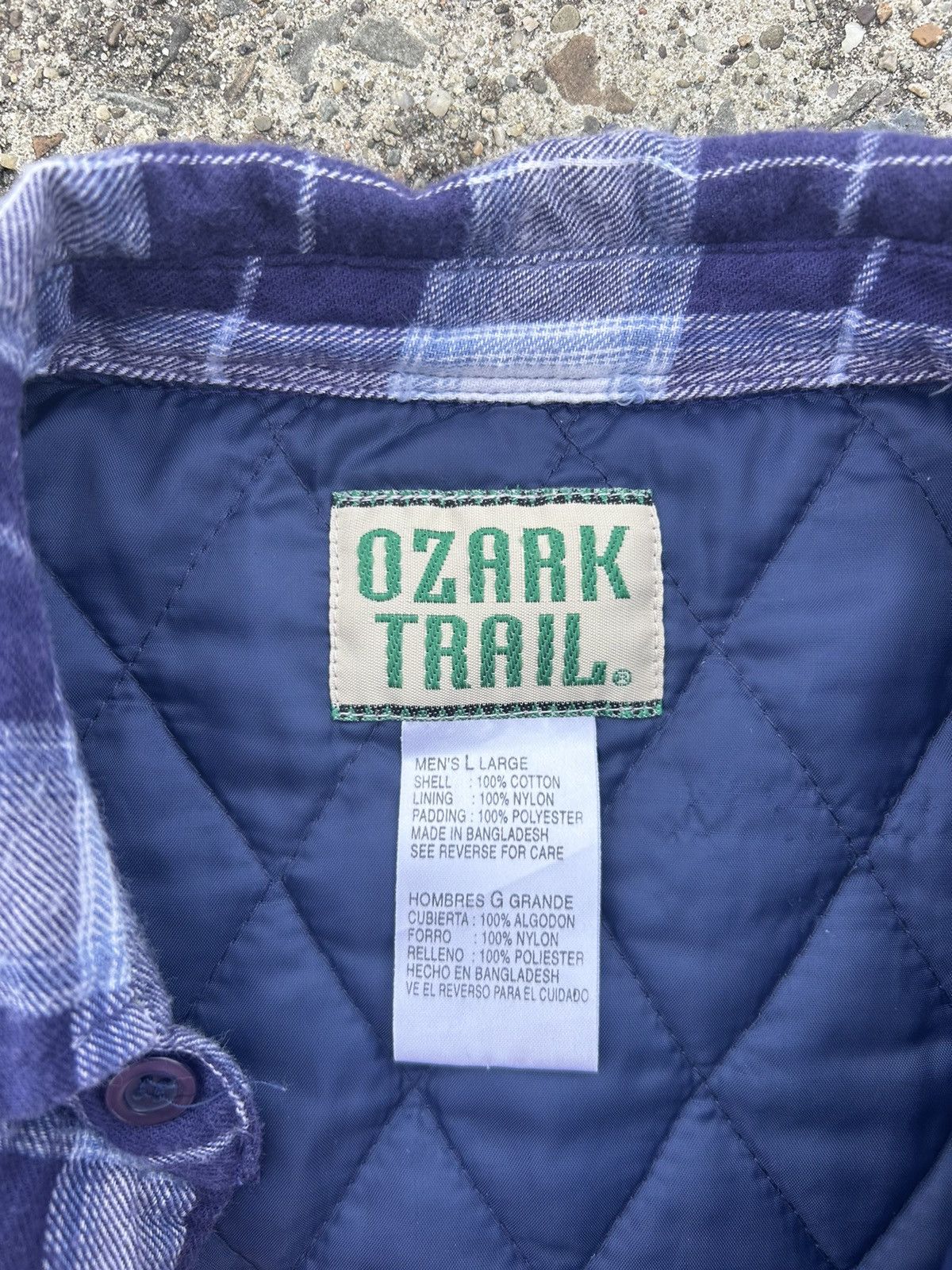 Flannel × Vintage Quilt Lined Vintage Ozark Trail Flannel Size US L / EU 52-54 / 3 - 3 Thumbnail