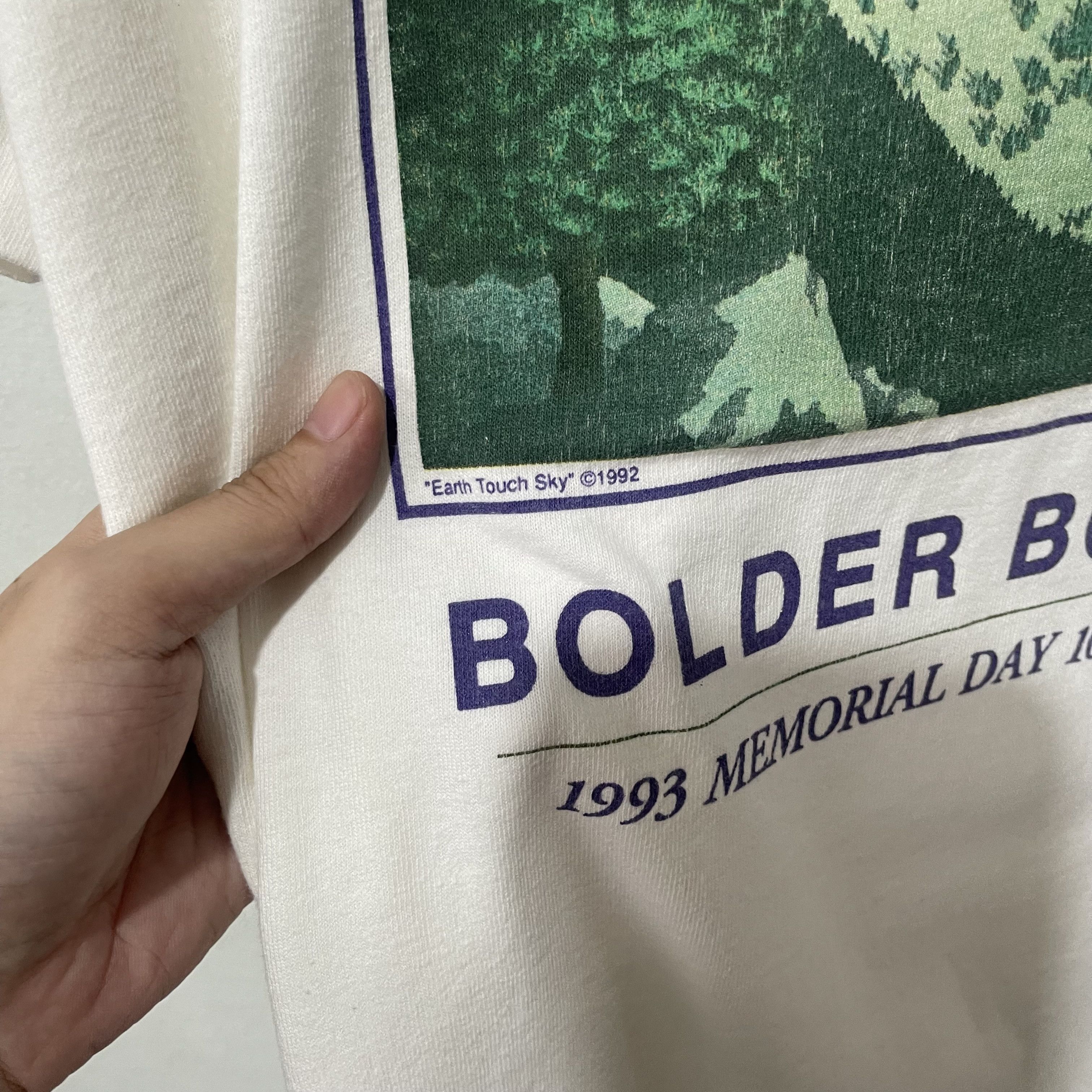Vintage Vintage 1993 Bolder Boulder 10K Road Race T-Shirt Size US XL / EU 56 / 4 - 3 Thumbnail