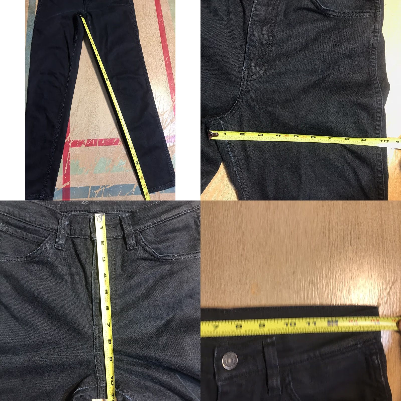 Levi's Levi's Jeans Womens 28x28 Black Skinny Stretch High Rise LINE 8 22774 Inseam 28in Slim 5-Pocket Denim Size 28" / US 6 / IT 42 - 9 Thumbnail