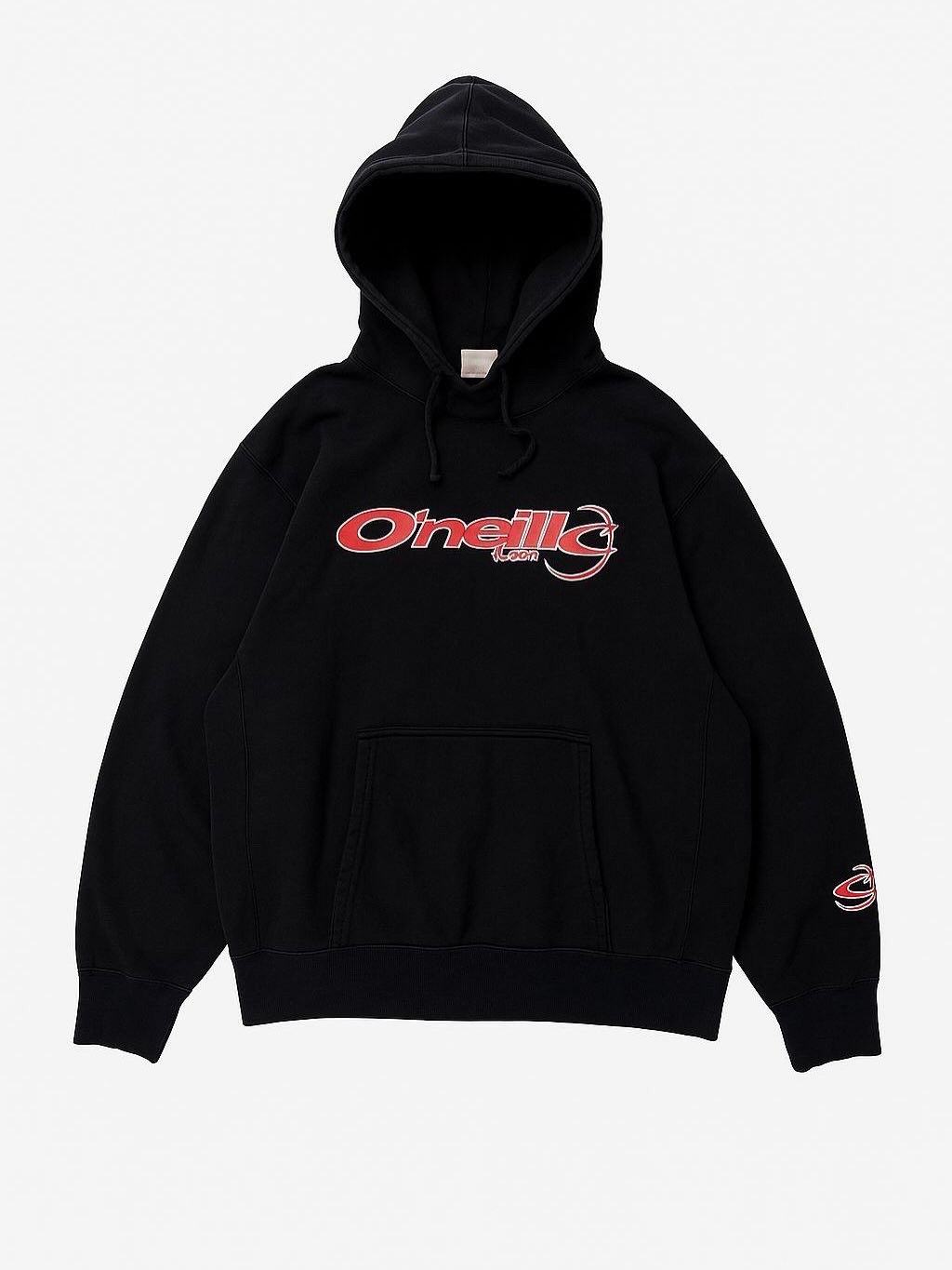 O'Neill 2000s - O'neill Spellout Logo Pullover Black Hoodie Size US L / EU 52-54 / 3 - 1 Thumbnail