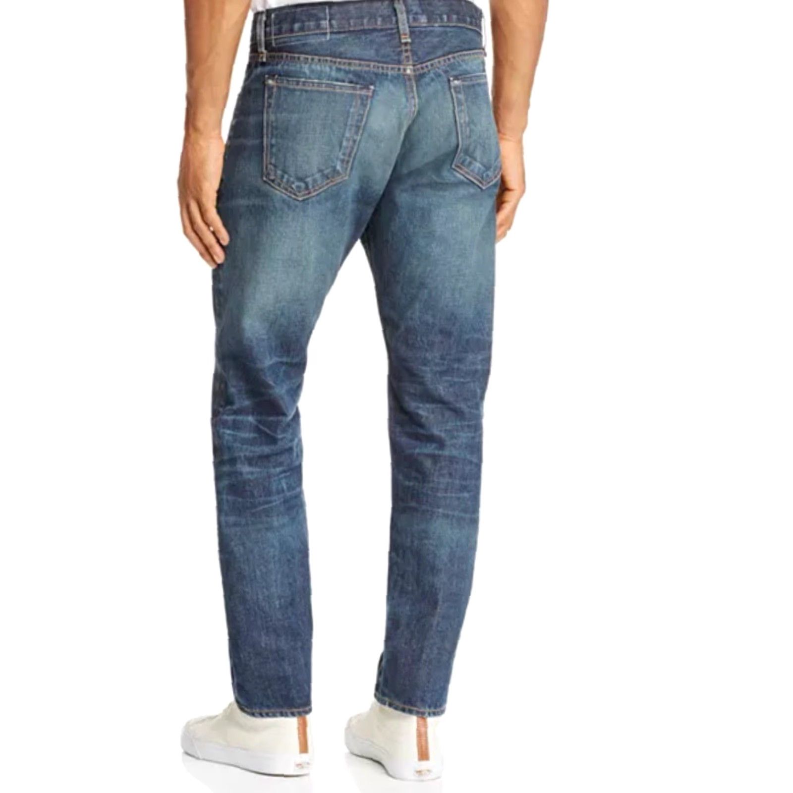 Rag & Bone rag & bone New York Jeans Slim Fit 32 Blue Men Denim Zeitgeist Distressed 2 Slim Leg 32 Inseam Size US 32 / EU 48 - 2 Thumbnail