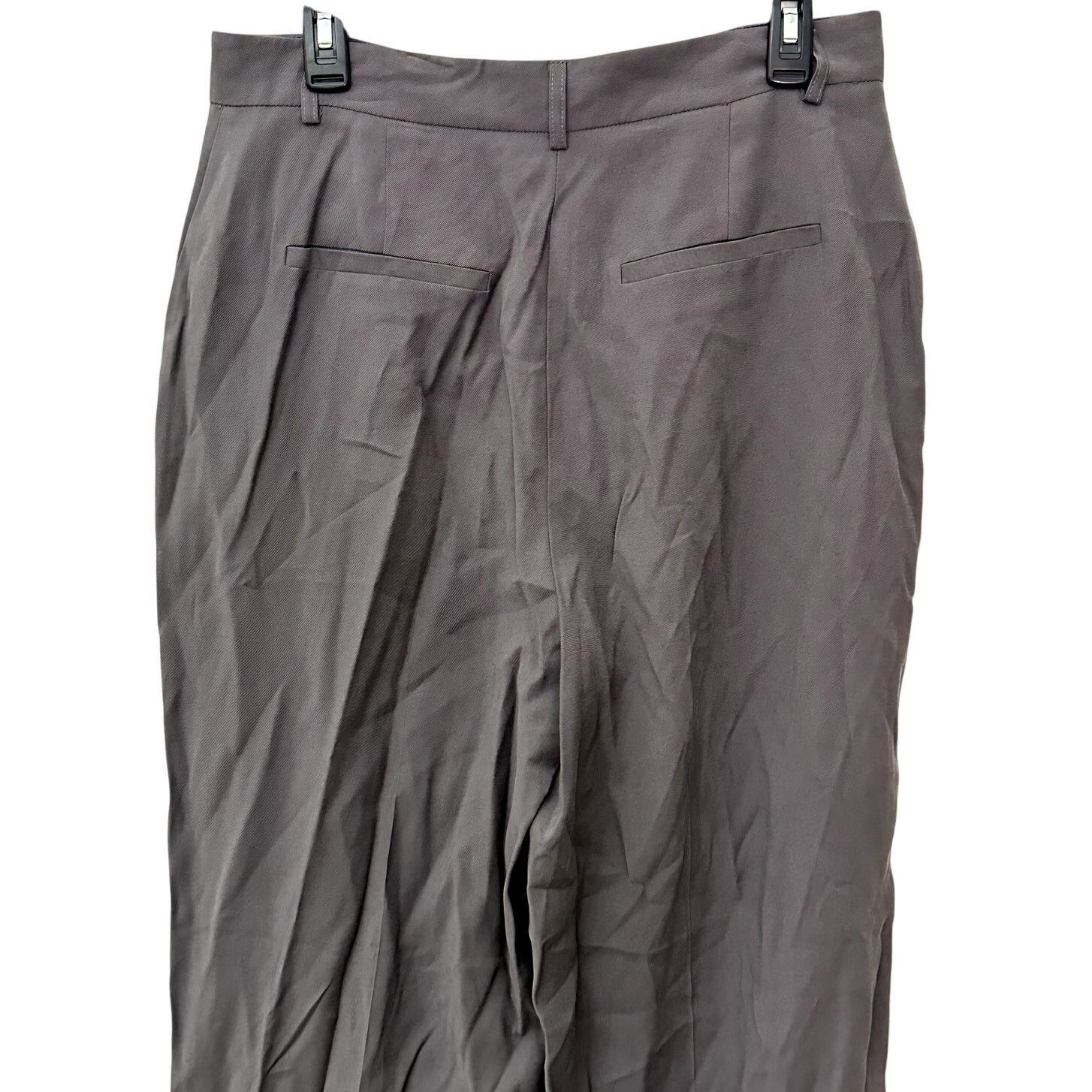 Topshop Topshop Slack Pants Wide Leg Flat Front Gray Women's 10 NWT Size 32" / US 10 / IT 46 - 5 Thumbnail