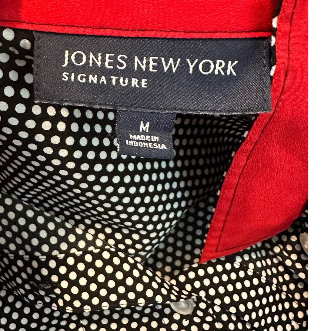 Jones New York Jones New York black white polka dots buttoned shirt size M Size M / US 6-8 / IT 42-44 - 3 Thumbnail