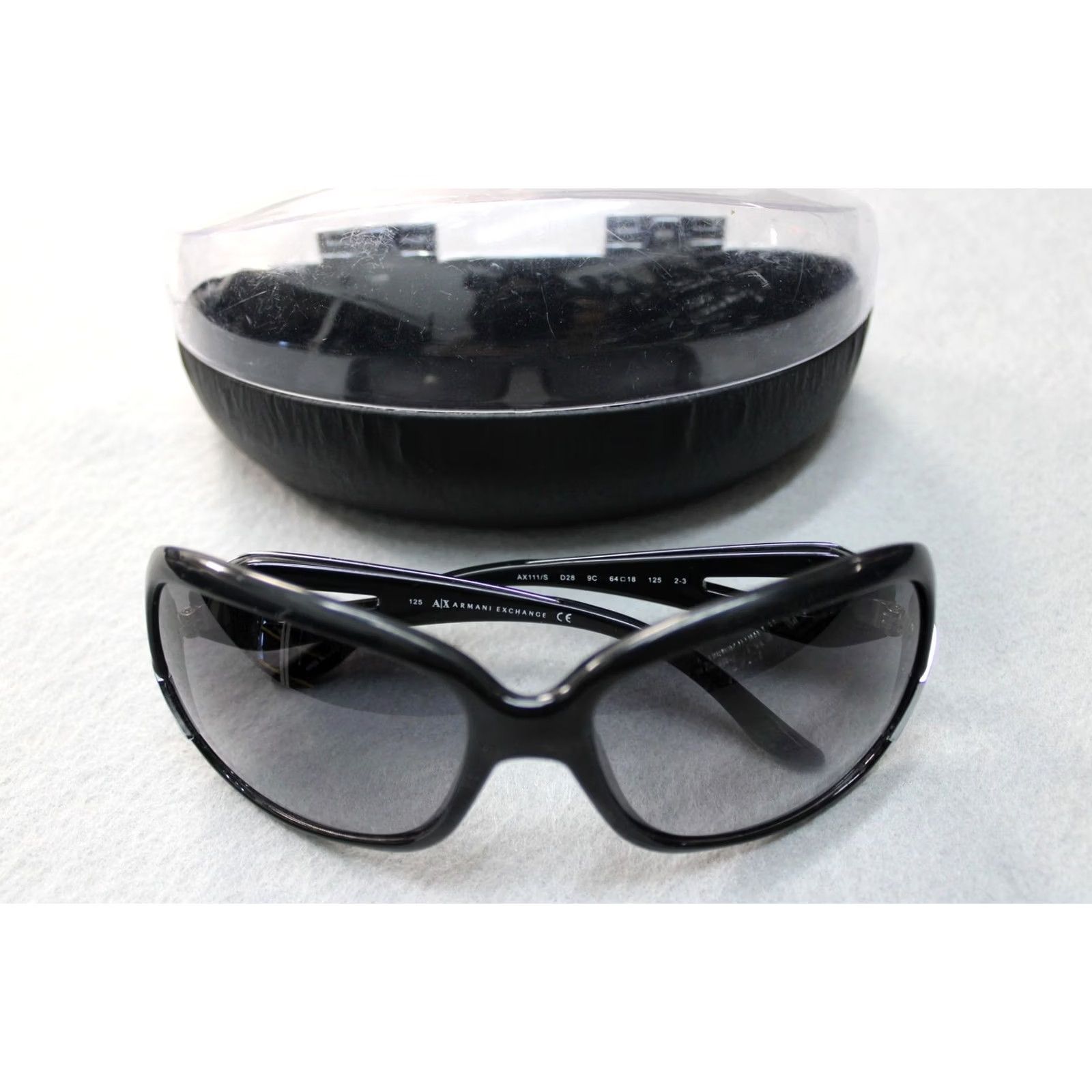 Armani Exchange VINTAGE Armani Exchange Sunglasses Womens Black Oversized Butterfly 54-18 Case Size ONE SIZE - 2 Thumbnail