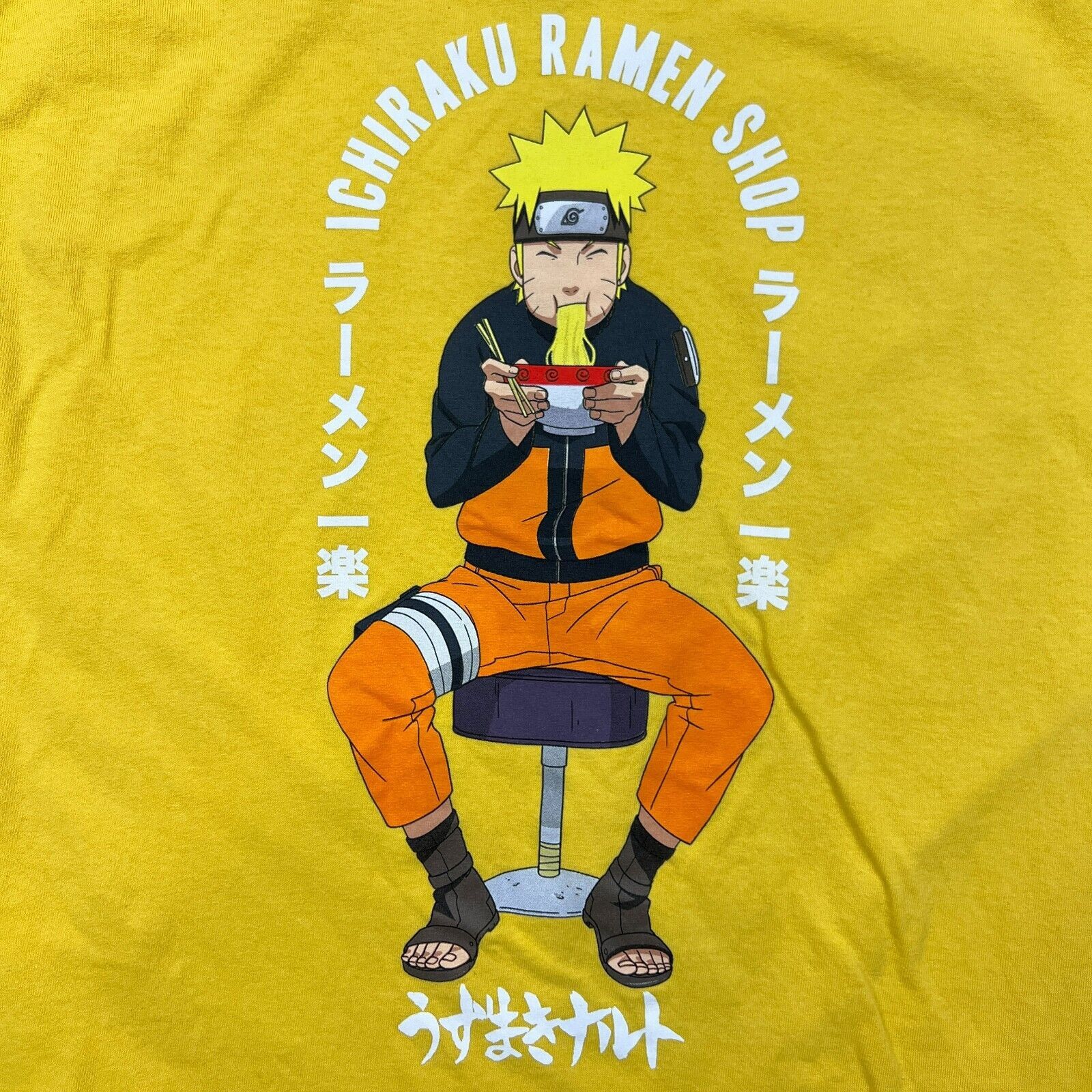 Anime × Cartoon Network × Vintage VTG 2007 Naruto Shippuden T Shirt Ichiraku Ramen Anime Tee Size US L / EU 52-54 / 3 - 2 Thumbnail