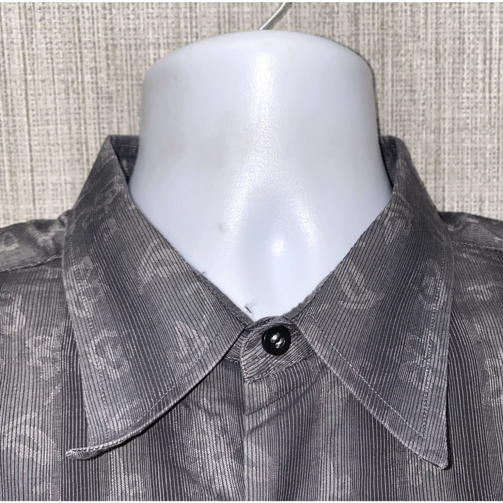 Zanella Zanella Mens Gray Long Sleeve Button Front Shirt XL Italy Made Regular Button-Up Collared Shirt Men Size US XL / EU 56 / 4 - 3 Thumbnail