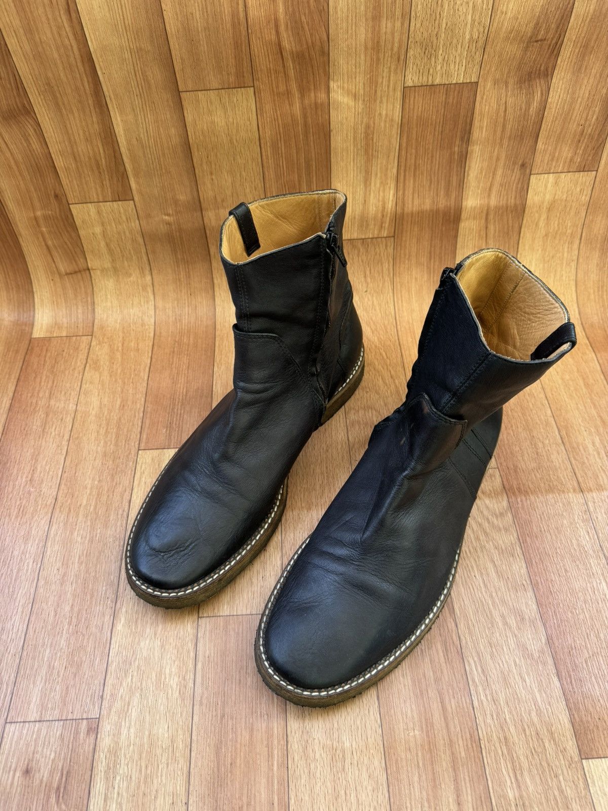 Maison Margiela Margiela 2000aw Slouchy Engineer Buckle Boots, 43