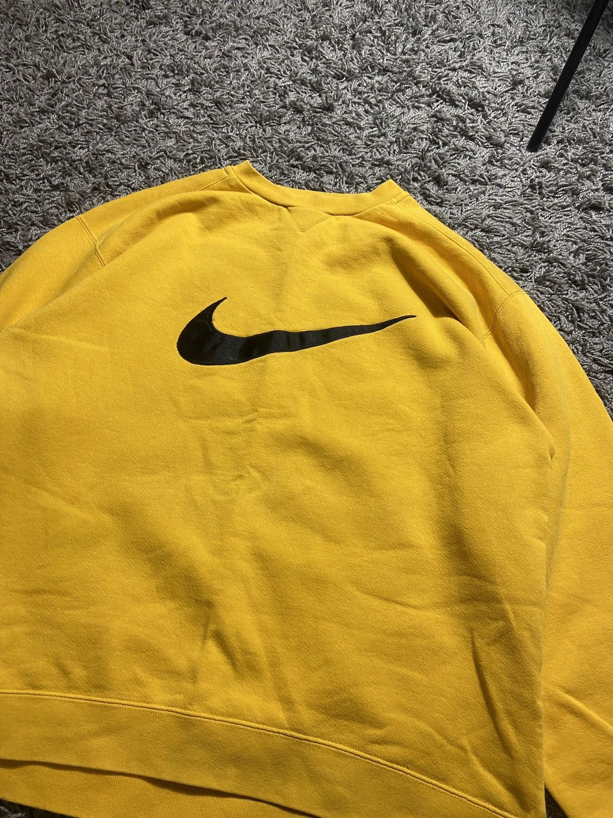 Nike × Vintage NIKE VINTAGE CENTRE LOGO BIG SWOOSH COTTON 90s SWEATSHIRT Size US L / EU 52-54 / 3 - 2 Thumbnail