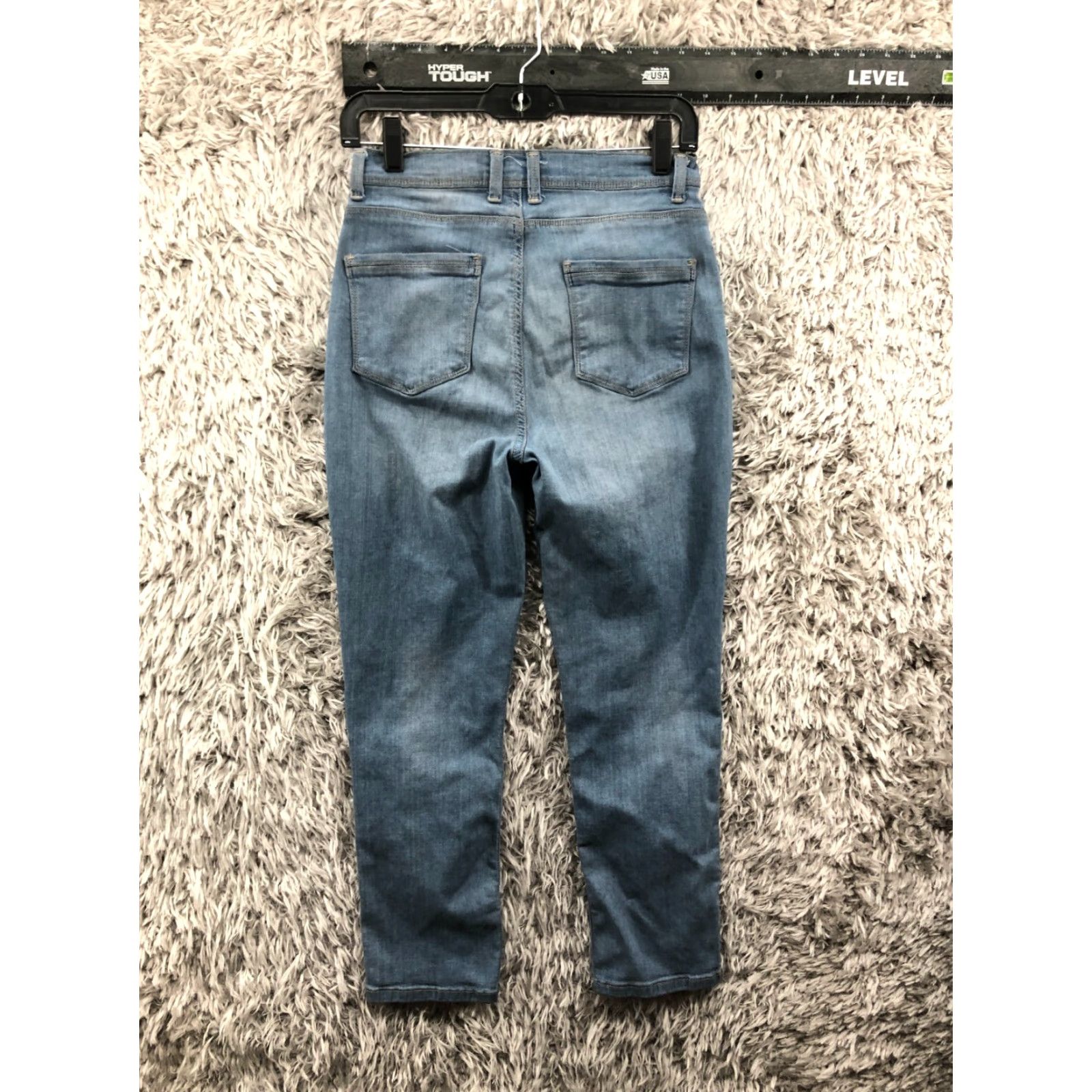 Lee Lee Easy Fit Jeans Womens Straight 5-Pocket Denim Mid Rise Dark Wash Blue Size 4 Regular Slim Size 27" / US 4 / IT 40 - 5 Thumbnail