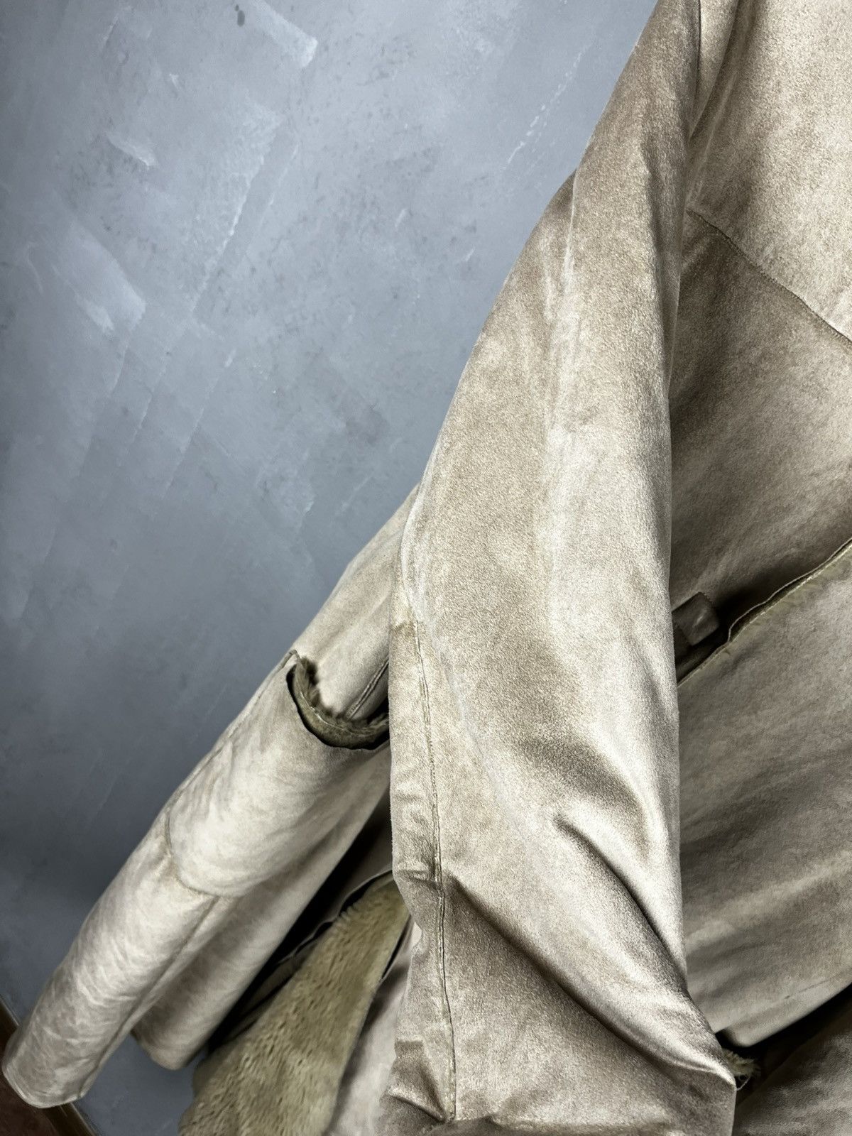 Giorgio Armani Armani cost shearling jacket vintage 90s huster glamour Size XL / US 12-14 / IT 48-50 - 11 Thumbnail