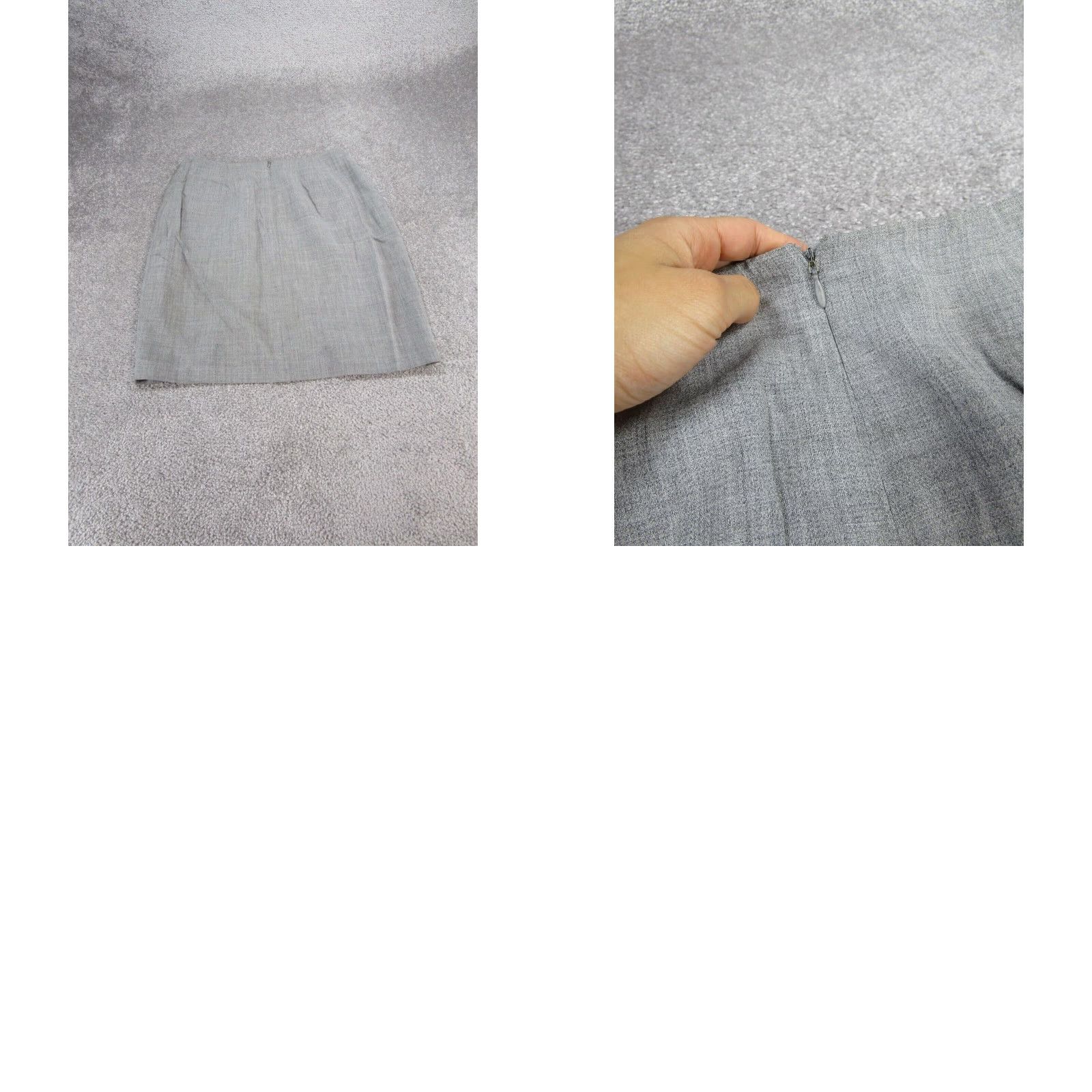 Emporio Armani Emporio Armani Pencil Skirt Women's Gray Wool Blend Size 6 Size 28" / US 6 / IT 42 - 8 Thumbnail