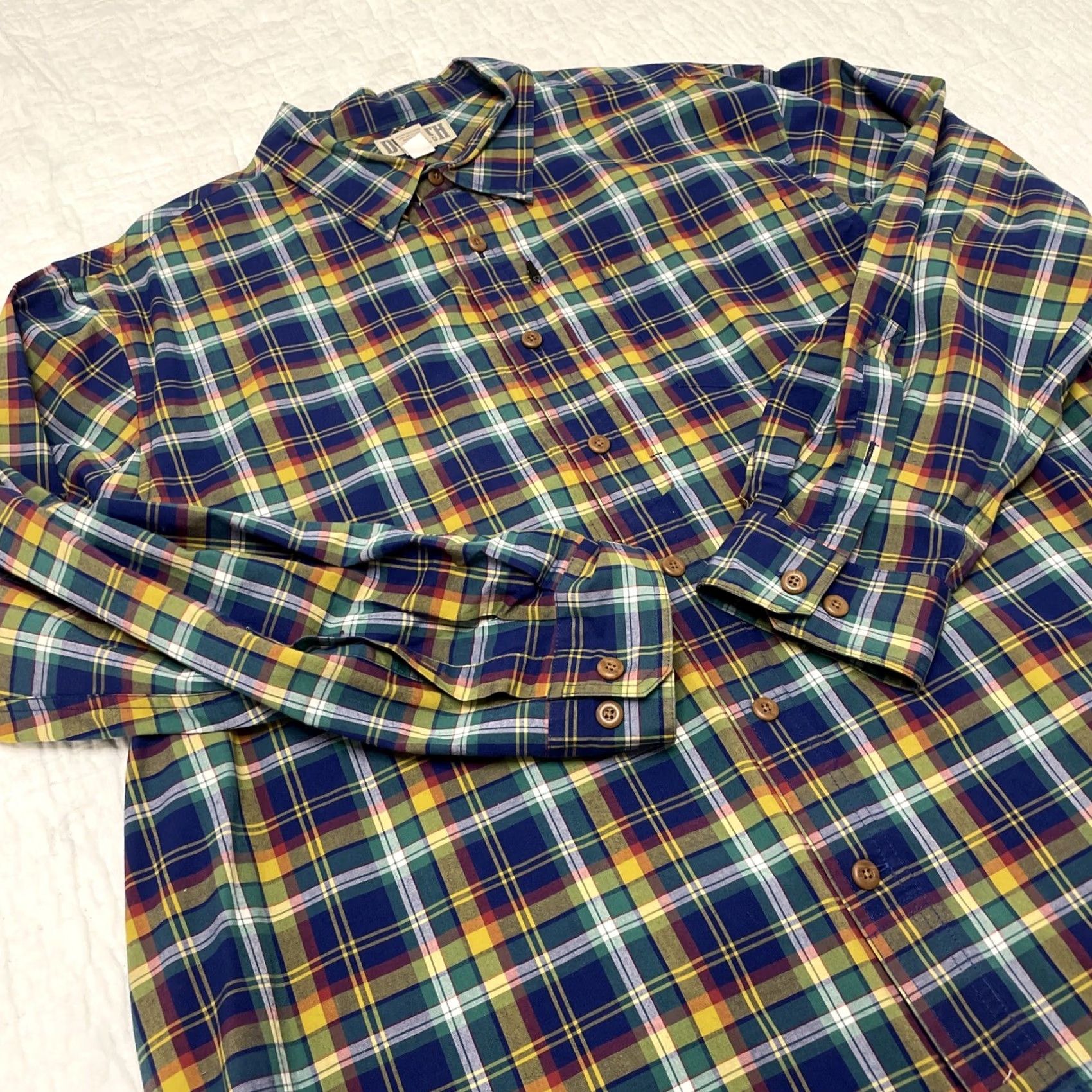 CO Duluth Plaid Button-Down Dress Shirt 2XL Long Sleeve Casual Men's Shirt Button-Up, Multicolor, All Seasons, Breathable, Workwear, Classic, Regular Fit Size US XXL / EU 58 / 5 - 4 Thumbnail