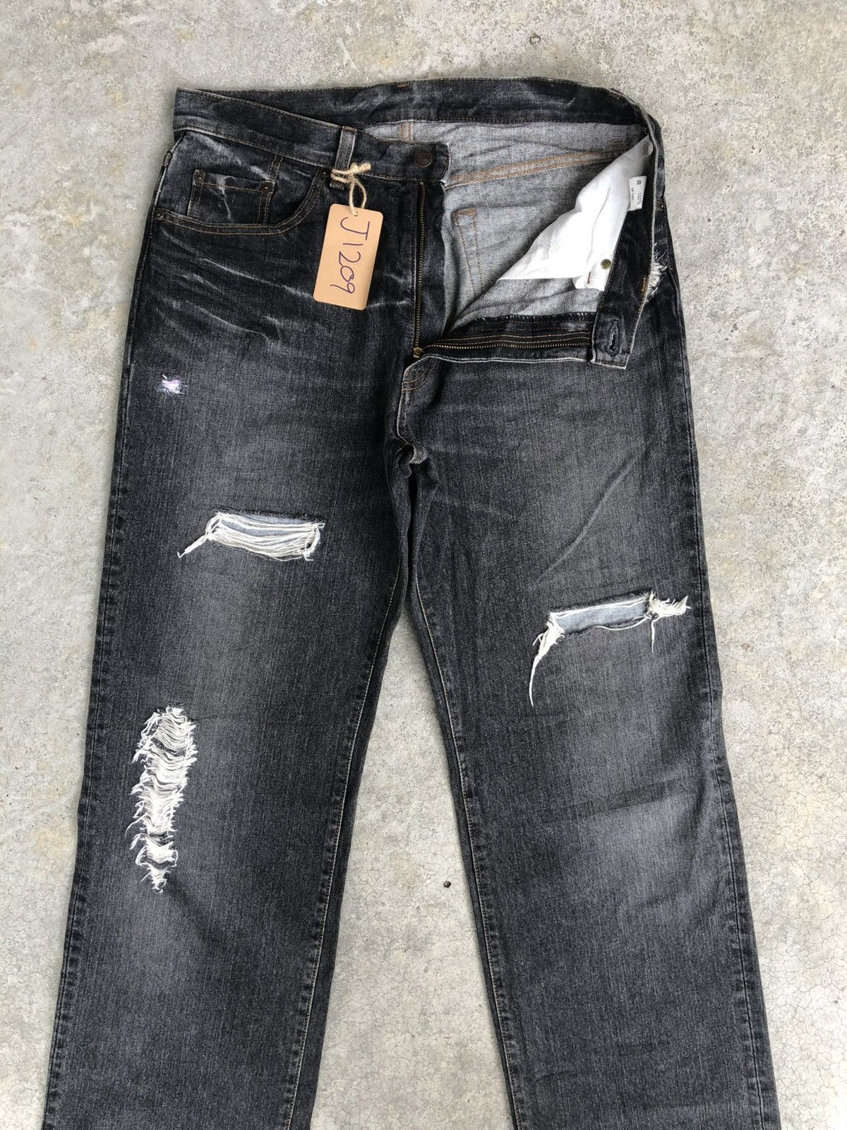 Kapital Vintage GL Heart Baggy Jeans Loose Cut Size US 33 - 3 Thumbnail